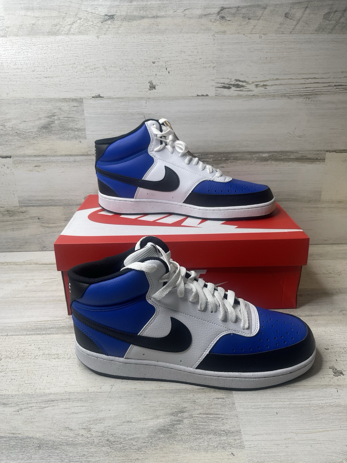 Nike Court Vision Mid NN AF Blue/Black/White Sneakers FQ8740-480 Men’s Size: 11