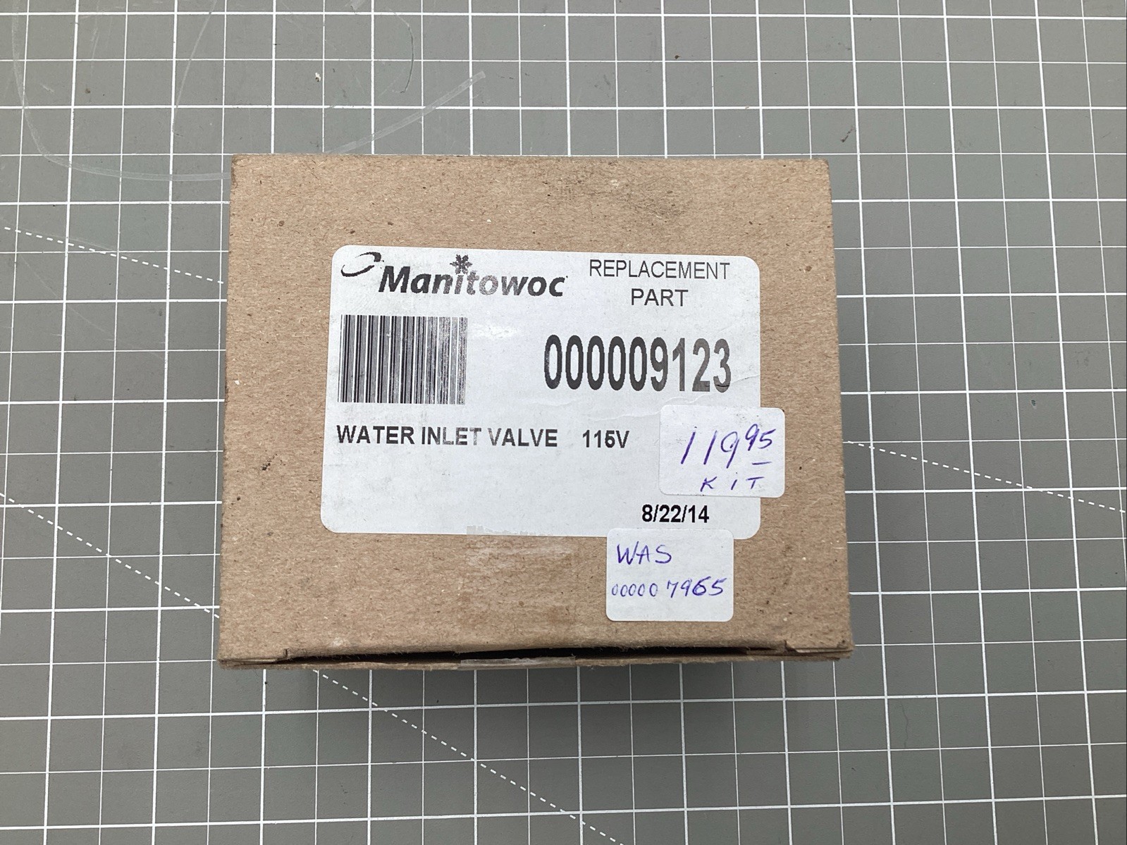 000007965- Manitowoc Commercial Ice Machine Water Inlet Solenoid Valve KIT 120 V