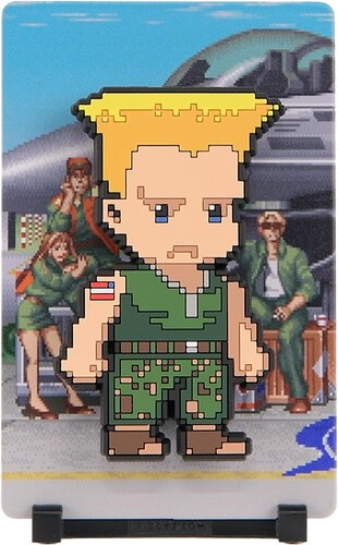 FiGGYZ - Street Fighter 2 - Guile [Used Very Good Toy] Magnet, Collectible