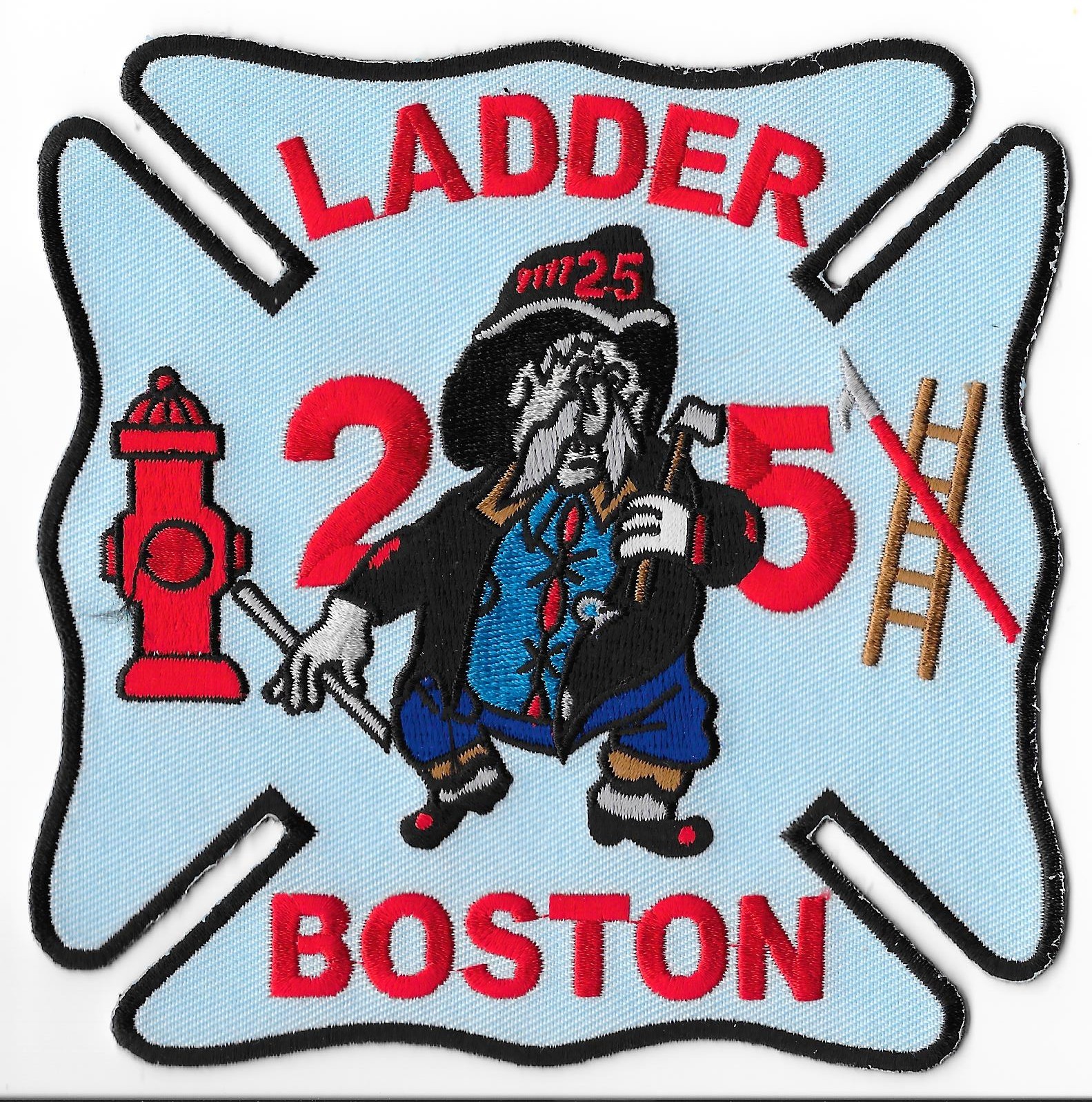 Boston Fire Department, Massachusetts Ladder 25 Patch V1