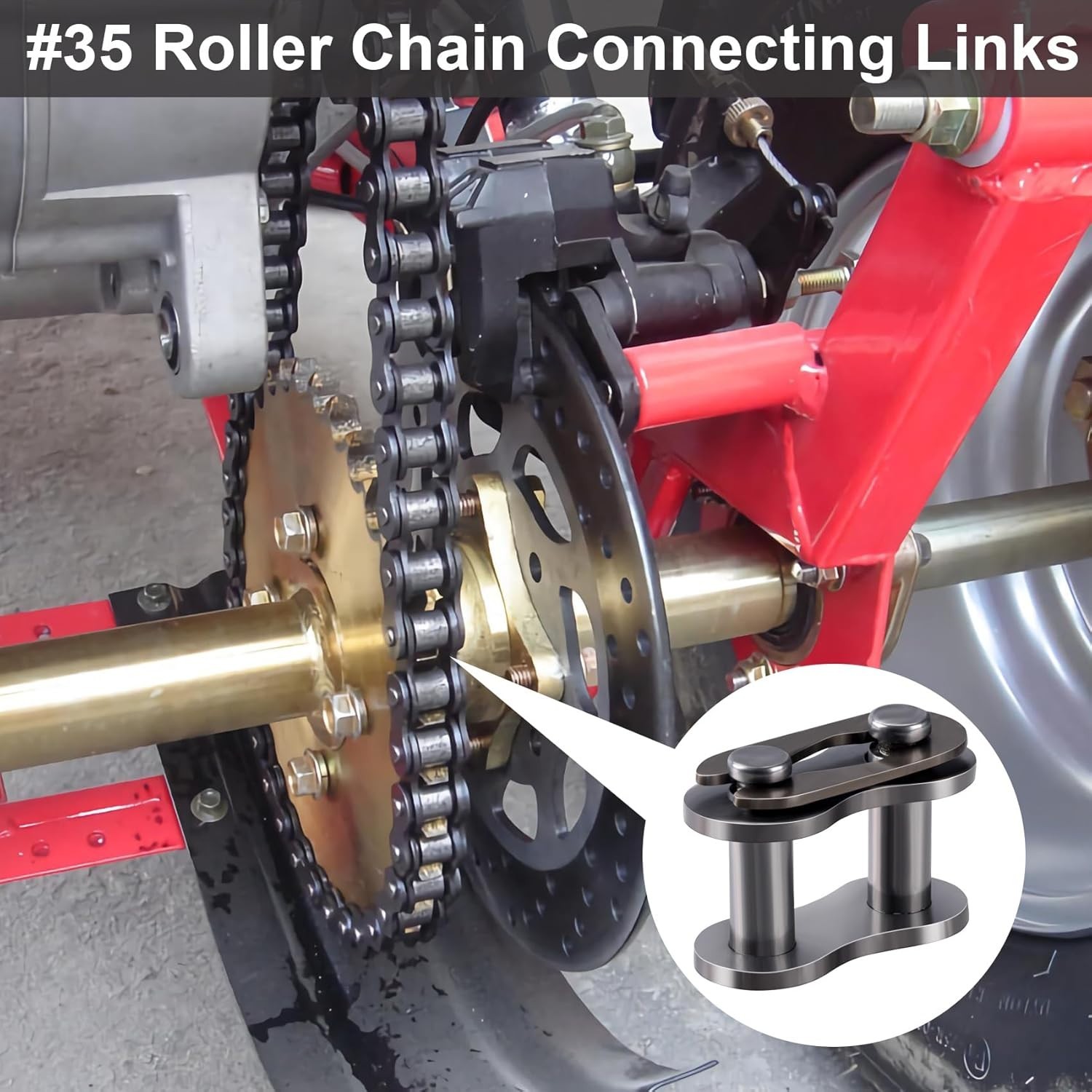 Performance-Enhancing Chain Master Roller Links (10pcs) for Mini Bikes & ATVs