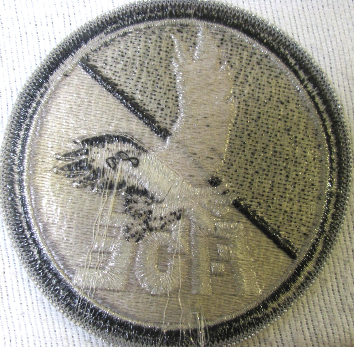 F 15 E Air Force Silver/Black Fighter Patch 4" Unused Free Ship