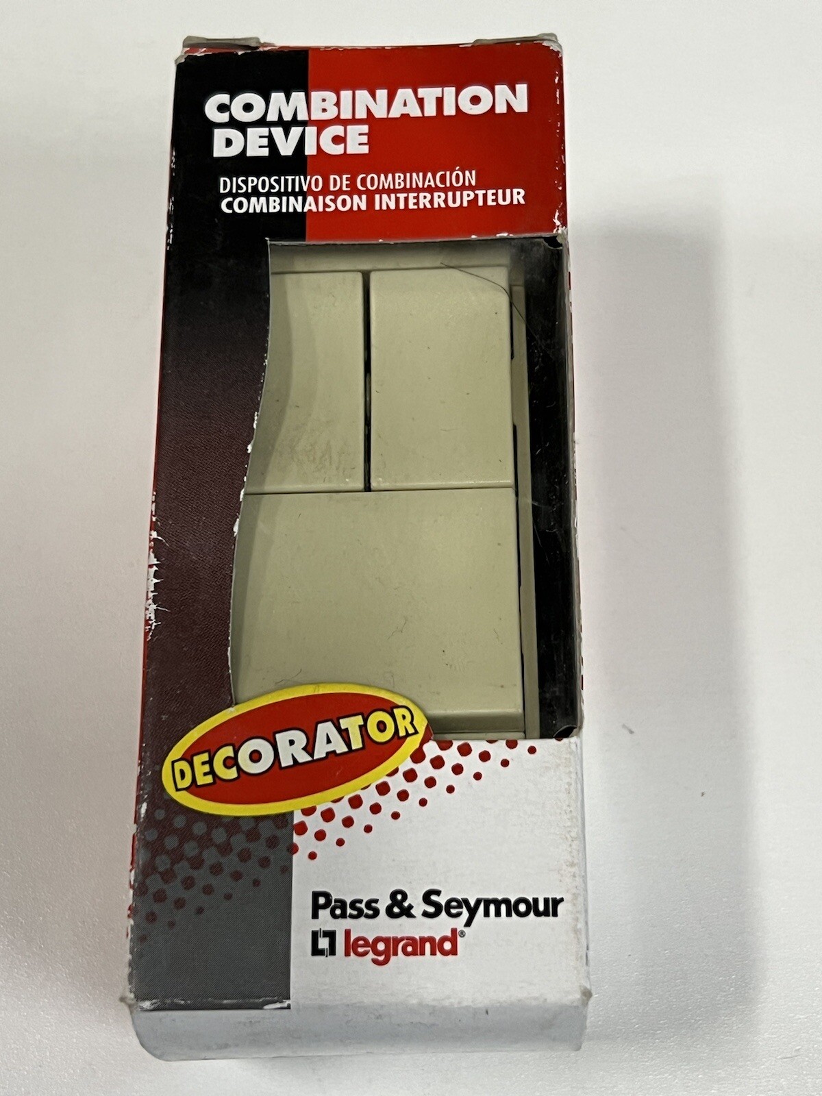 Pass & Seymour Legrand TM8111-ICC Ivory 3-in-1 Switch Single Pole