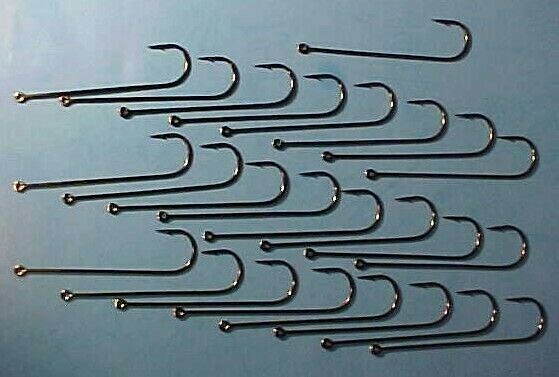 25 Spinnerbait & Buzzbait 5/0 Matzuo Mold Hooks Long Shank Black Chrome NP