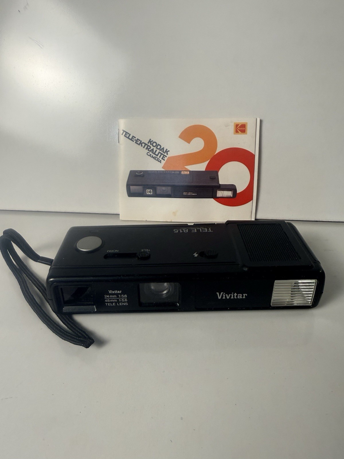 vintage Vivitar Tele Lens Tele-815 Pocket Camera With Booklet