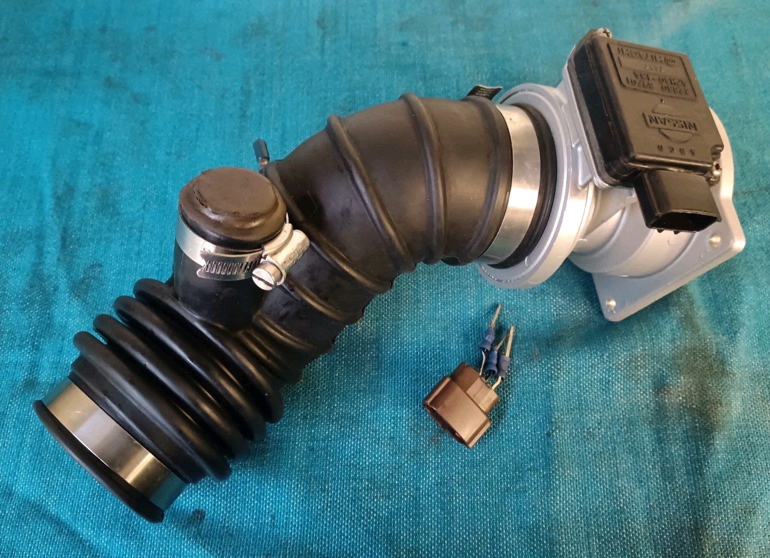 Nissan SR20DET MAF Sensor And Intake Pipe 200sx S14 2268069F01 Original OEM Part
