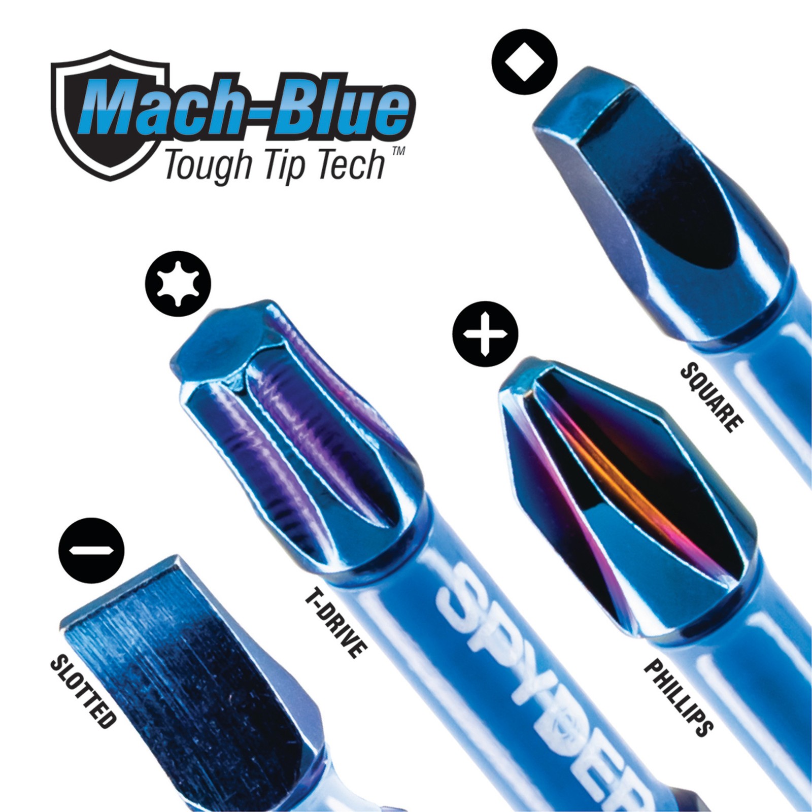 Spyder 2-Inch T10 Impact Driver Bit (20-Pack), 19051-CASE-10