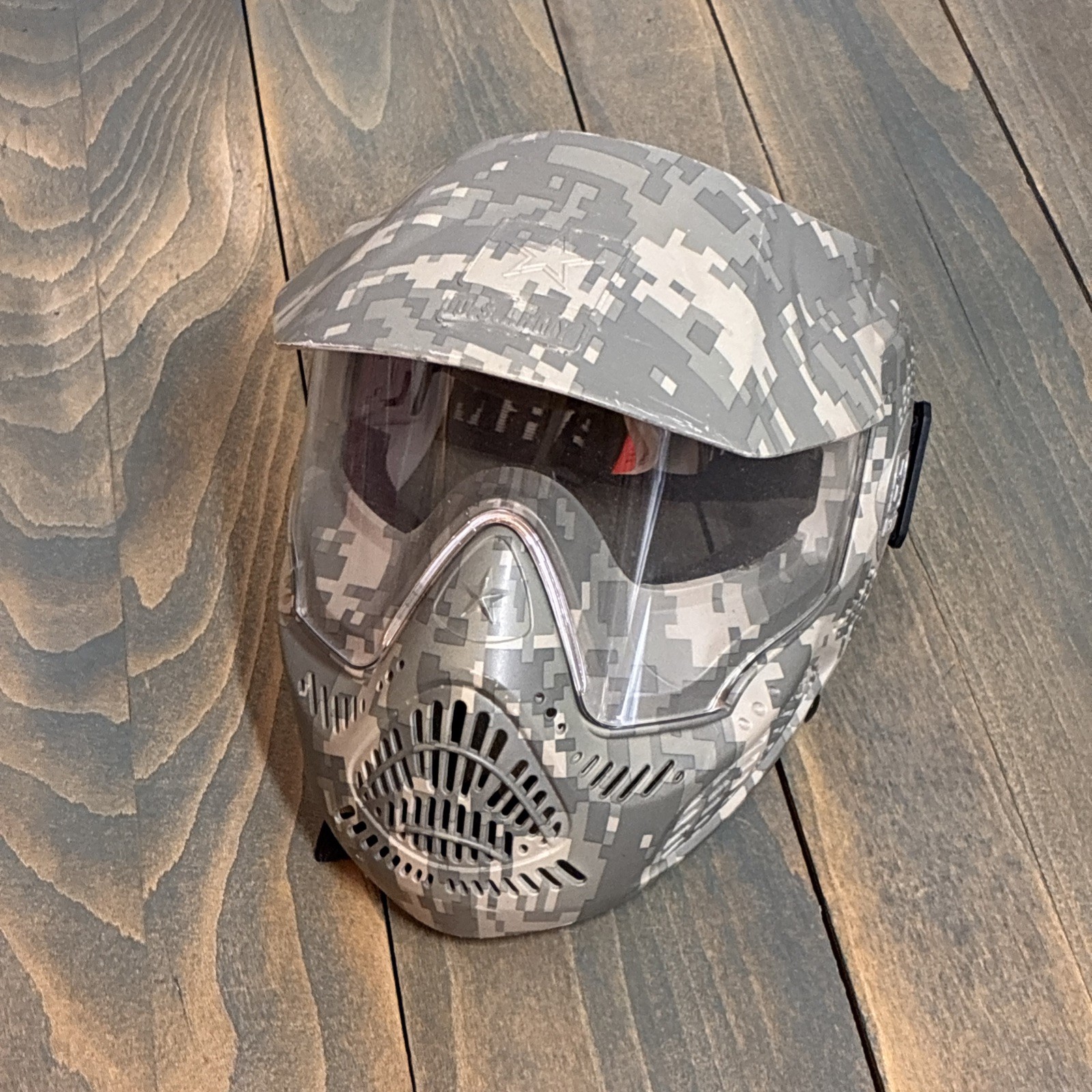 US ARMY Digital Woodland Camo Full Face Cover Paintball Mask Adult (L9)