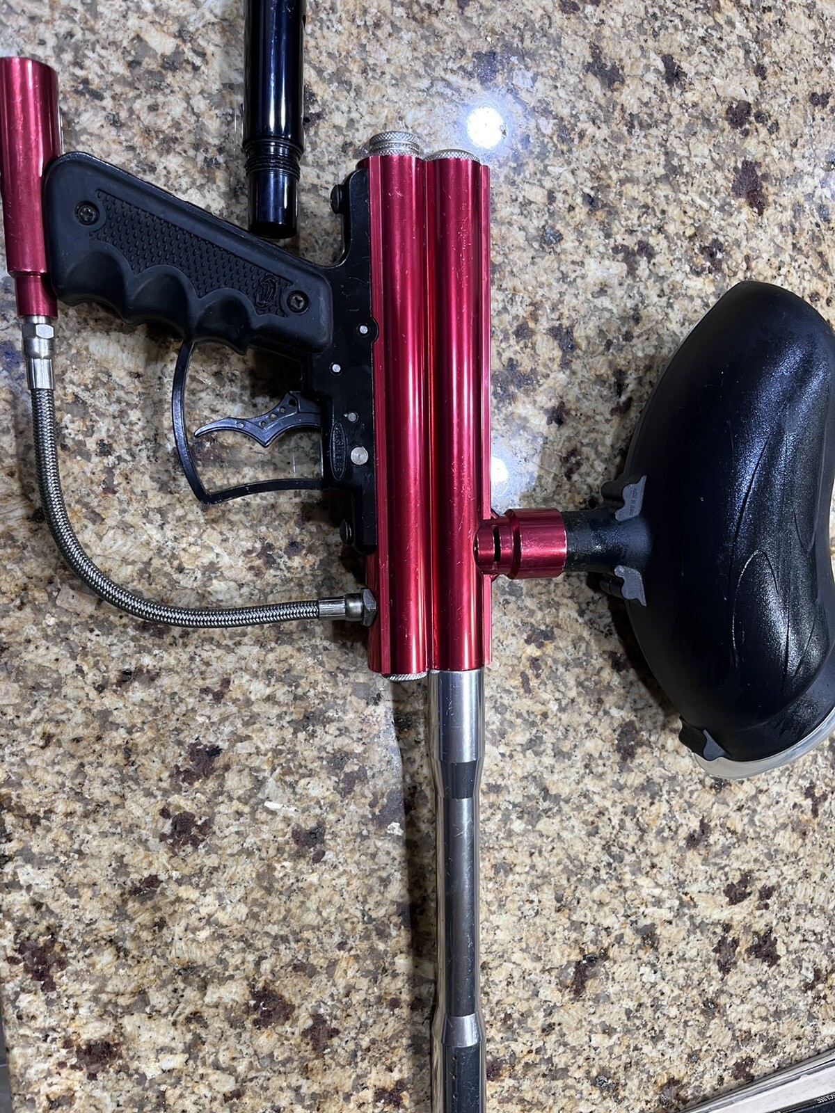Brass Eagle Avenger Semi-Auto Paintball Marker Gun Red UnTested B1