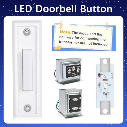 Lighted Temp Sensor - Pairing Light Switch - LED - White
