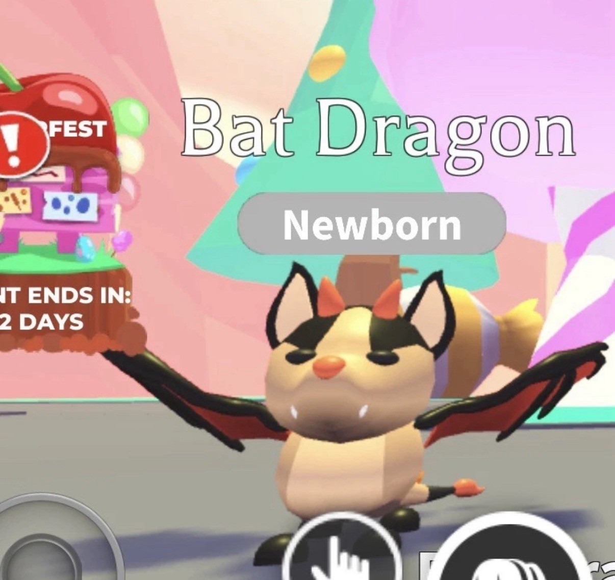 Adopt Me! Bat Dragon Newborn NO POT