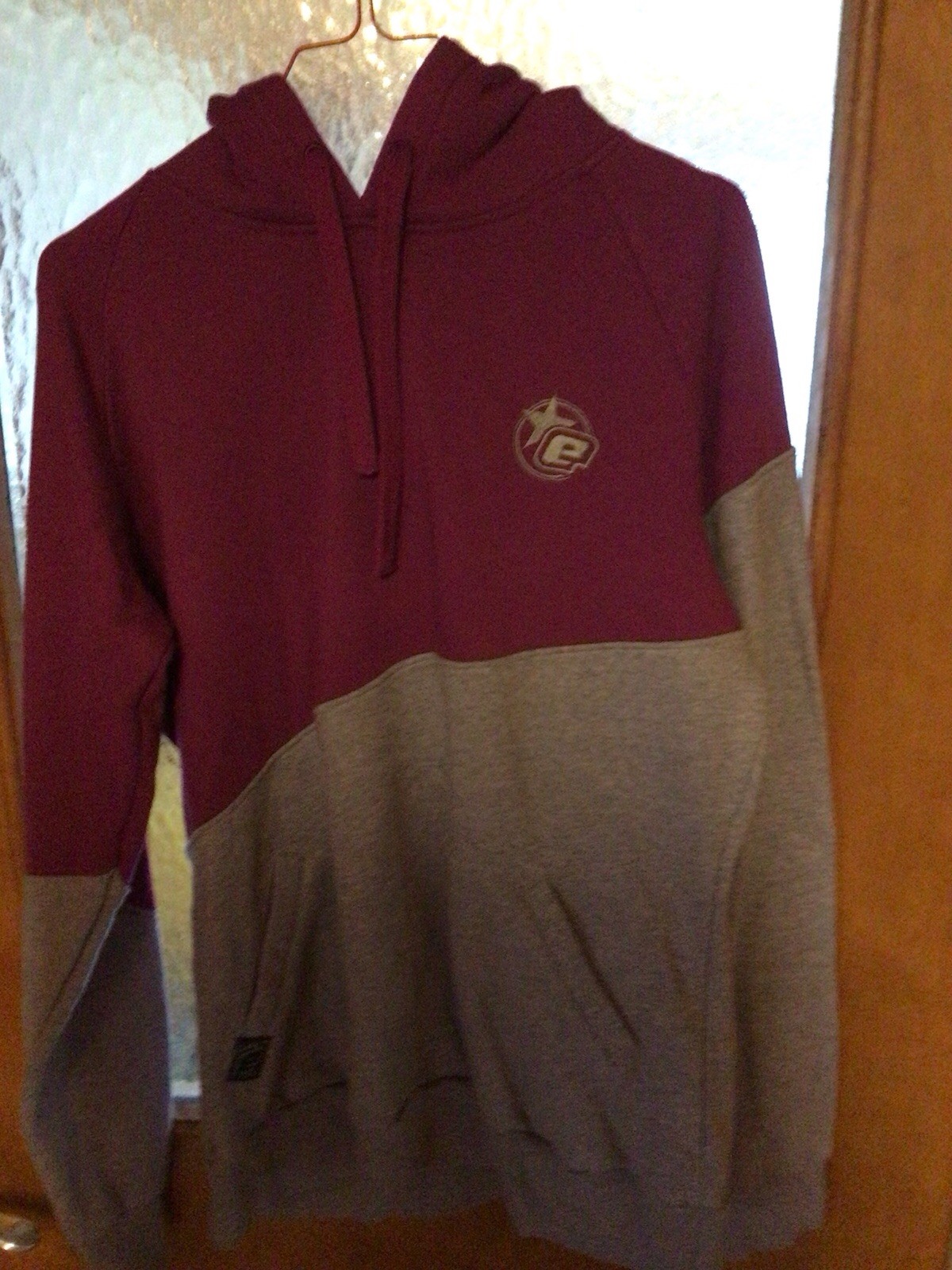 Planet Eclipse Hoodie Purple Gray Size L