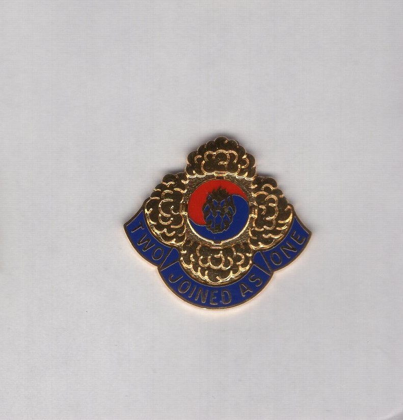 23rd Chemical crest DUI c/b clutchback badge P-23