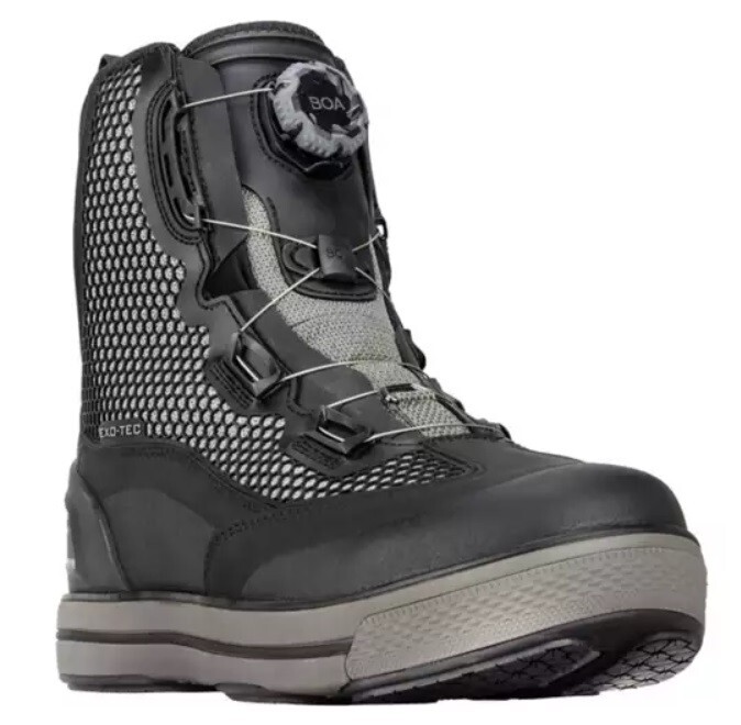 SIZE #12 KORKERS CHROME LITE WADING BOOTS - HYPERLITE, QUICK DRAIN, FIXED SOLE