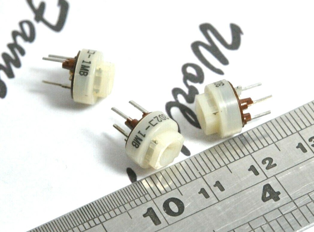 10pcs - ALPS 1MB 3D2 1M Trimmer Potentiometer Resistor - NOS