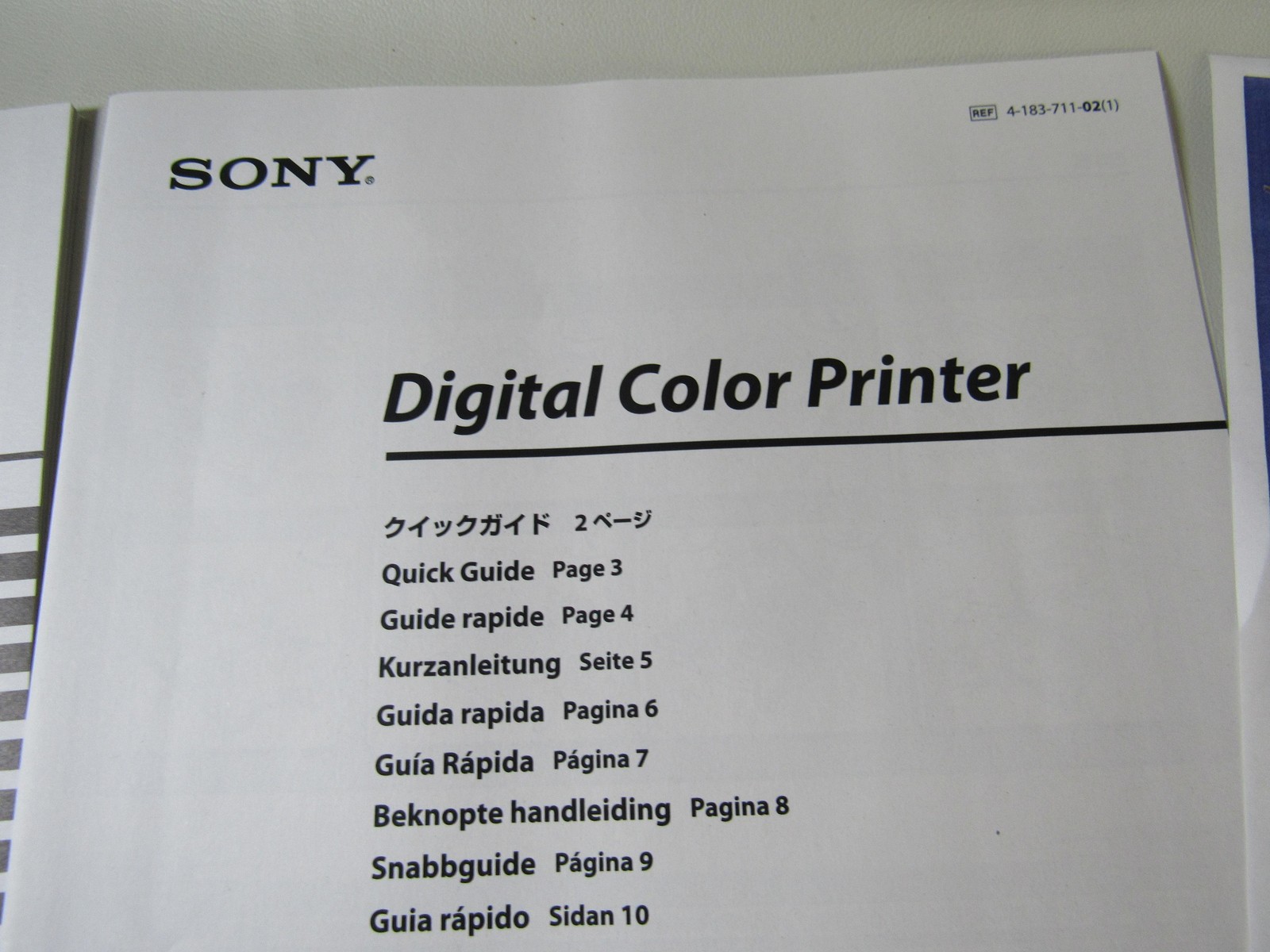 Sony UP-DR80MD Digital Color Printer Driver CD Manual Set Multi Language Guide