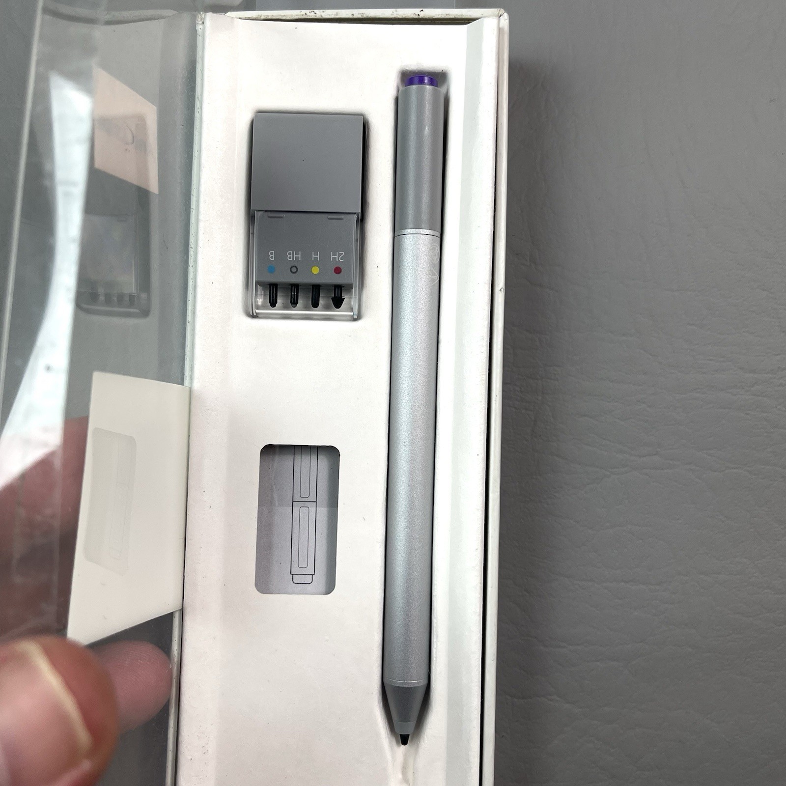 Microsoft Surface Pen Stylus Silver Model 1710 Surface Pro 3 4 Book w/ Tips