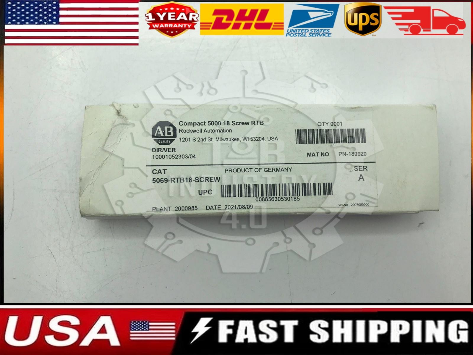 NEW ~ Allen-Bradley5069-RTB18-SCREW /A Compact 5000 18-Screw RTB SEALED！
