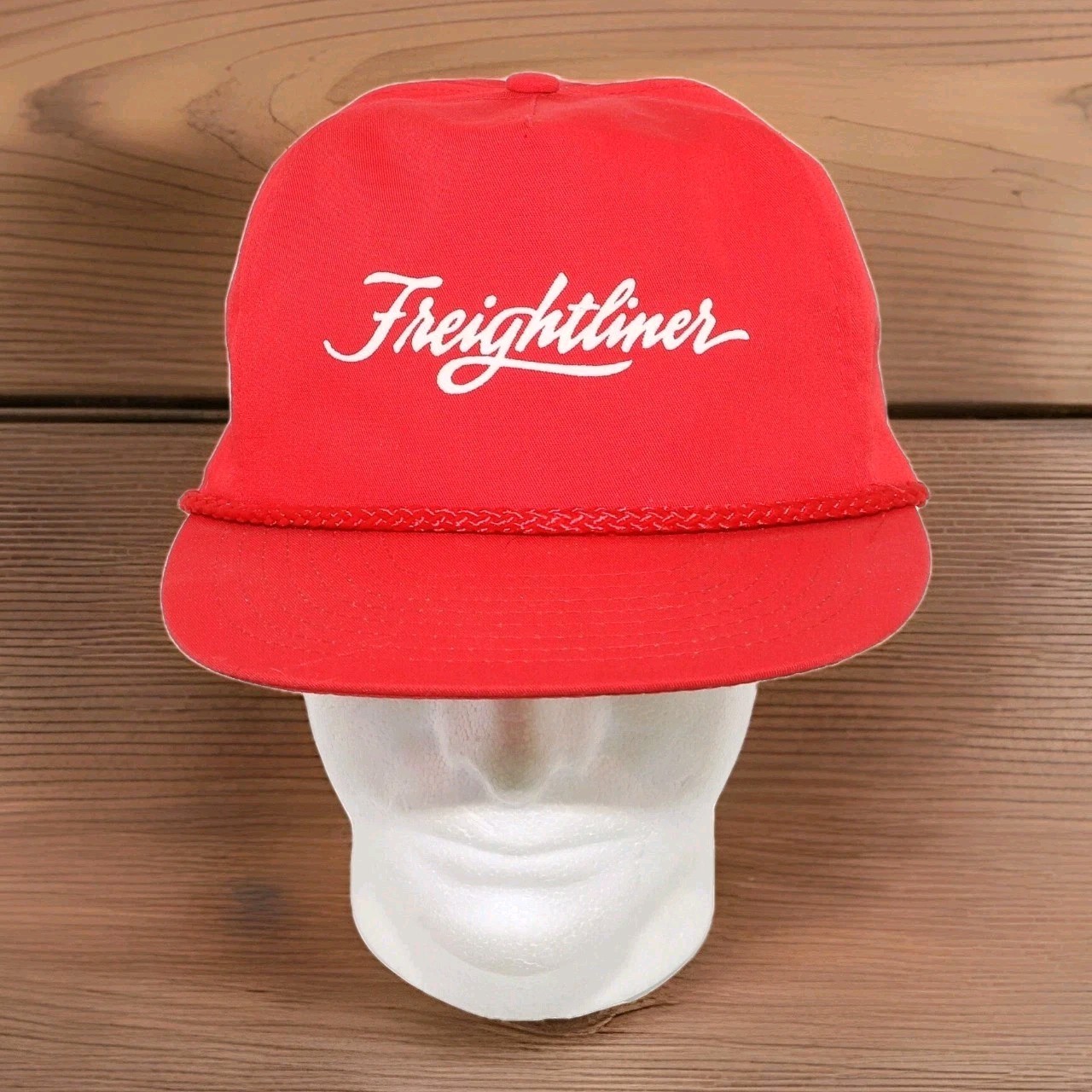 Freightliner Logo Spell Out Snapback Trucker Rope Hat Cap VTG