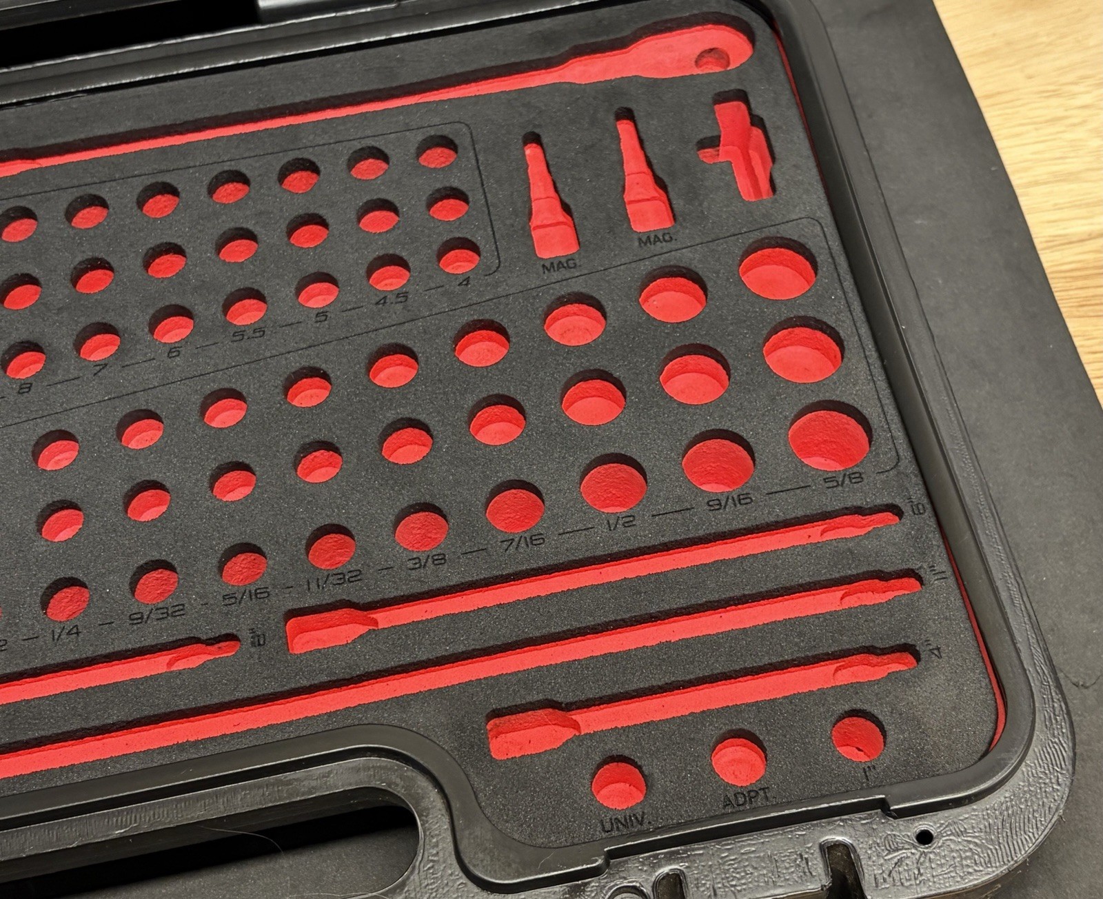 Snap-on Tools 1/4” Dr 100pc Kit Metric SAE Socket Set Ratchet Storage CASE ONLY