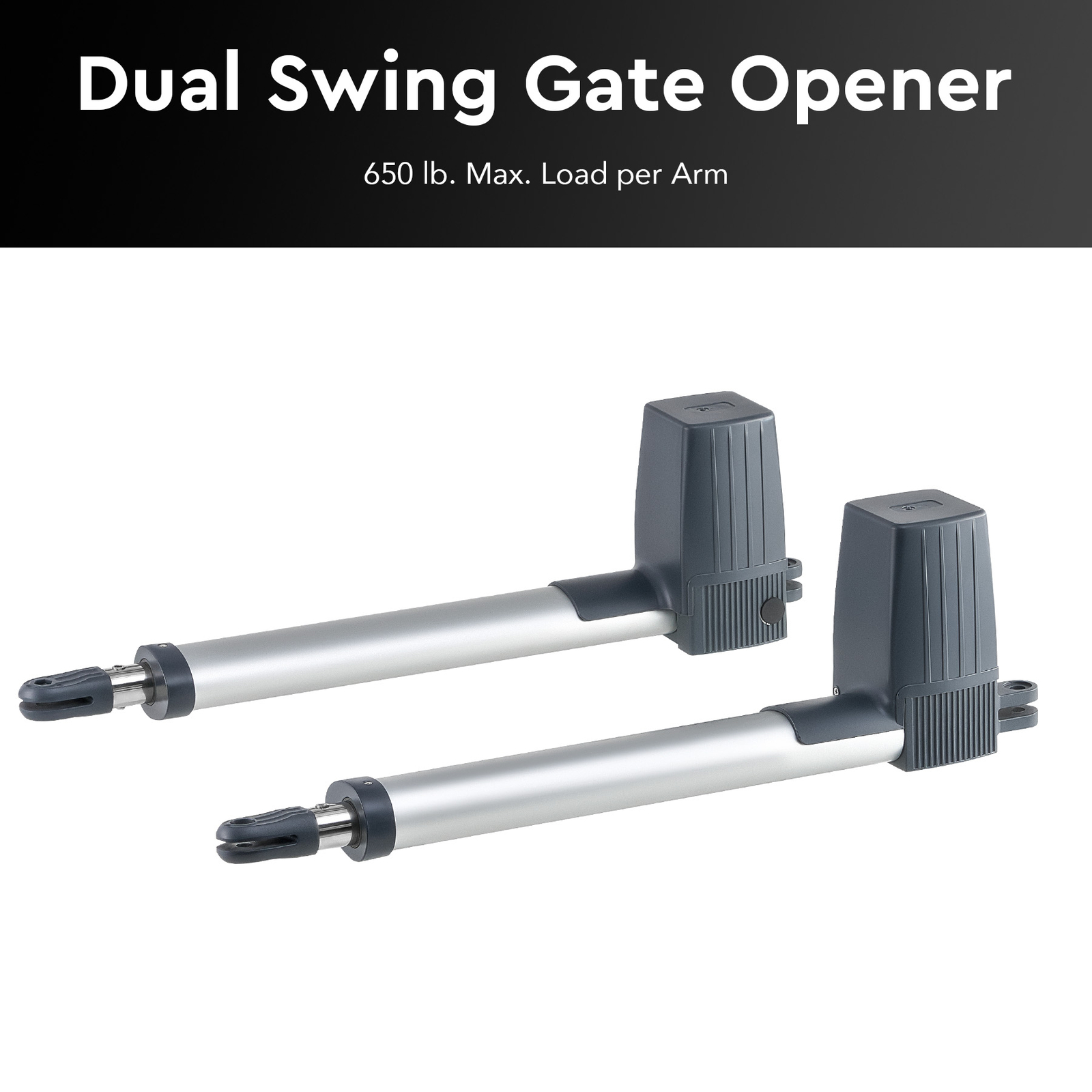 CO-Z Electric Gate Opener 1300lbs Dual Swing Gate Opener for Heavy Duty Doors