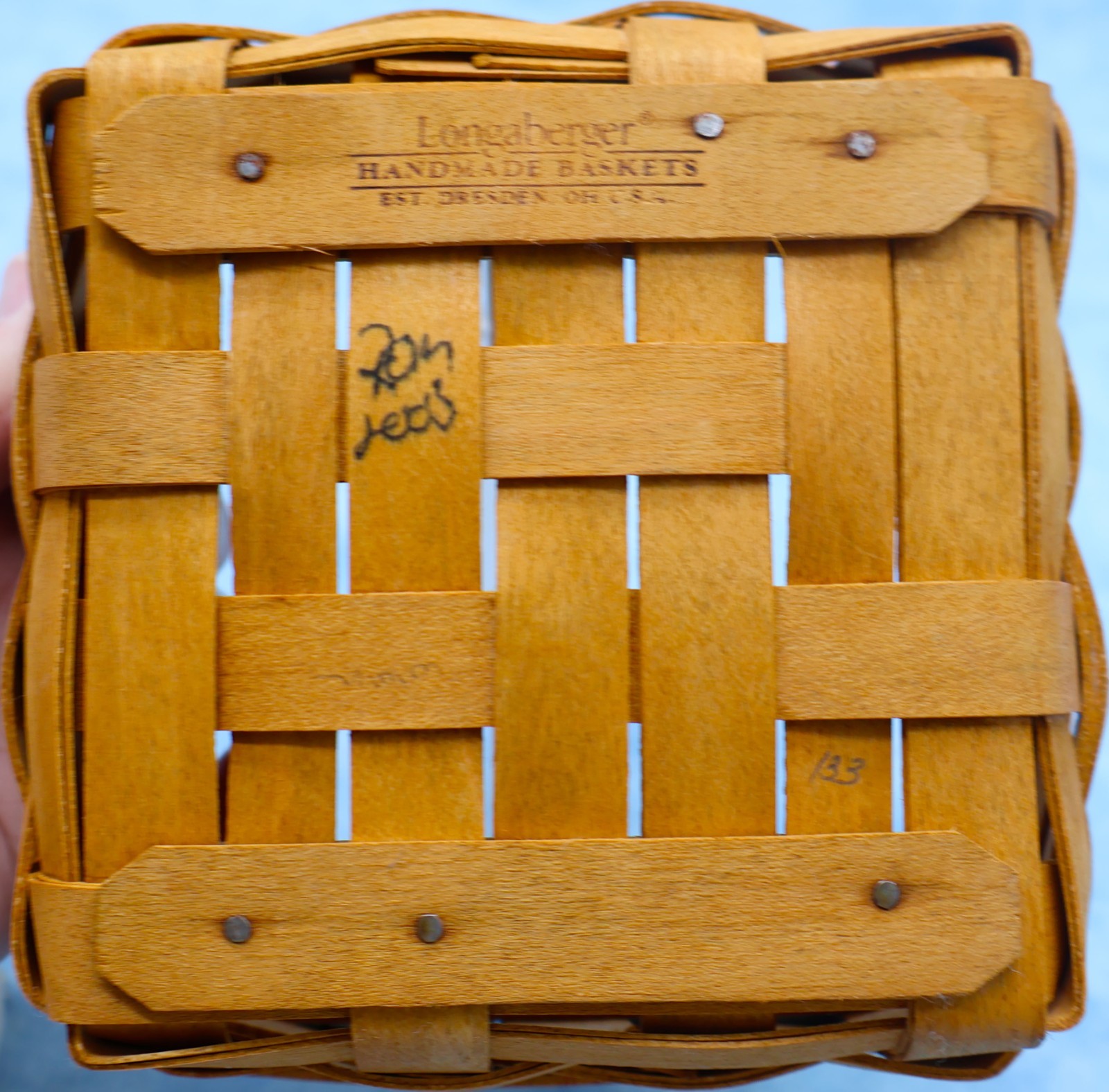 Longaberger 2003 Tarragon Basket Liner Protector 19102 Fixed Handle