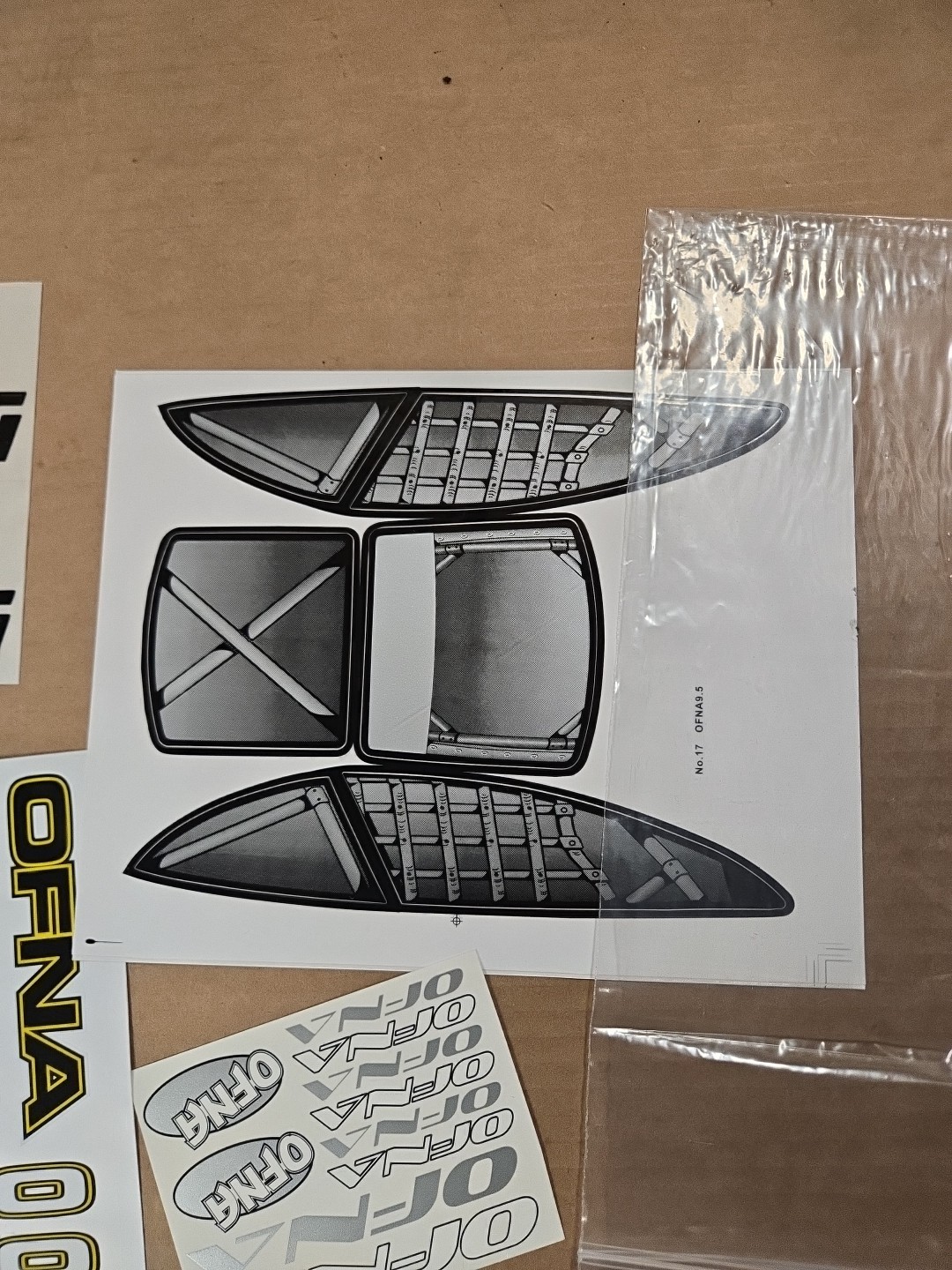 Vintage Ofna 9.5 1/8 Buggy Decals