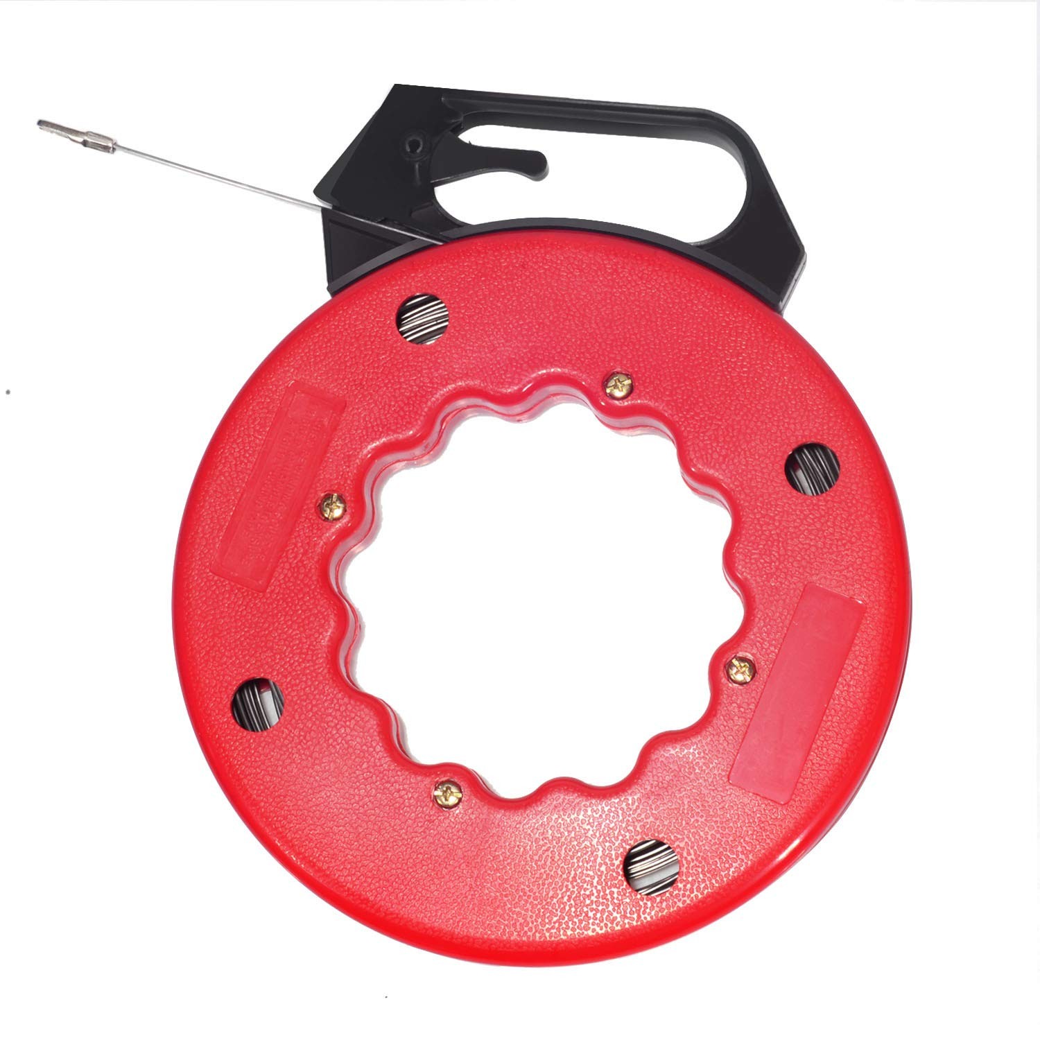 100 FT Fish Tape Electrical Wire Puller in High-Impact Case for Conduit Cable