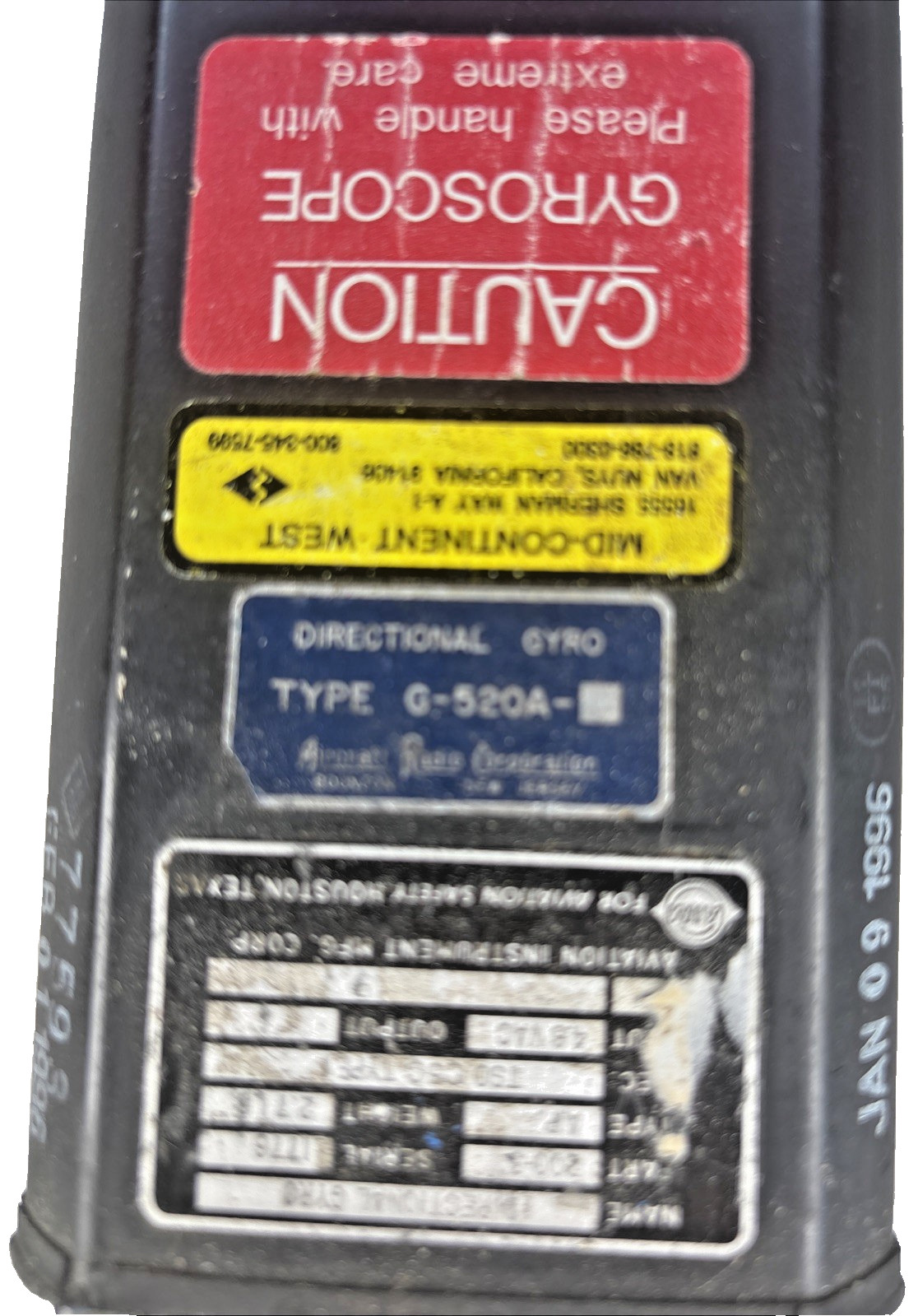 Aviation Instruments Directional Auto Pilot Gyro Pn 200-3