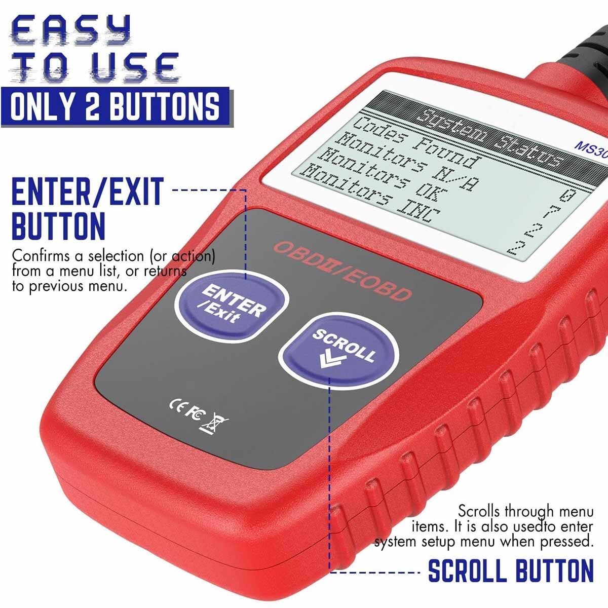 DIAGNOSTIC CODE READER ADAPTER OBD2 SCANNER FITS POLARIS ATV
