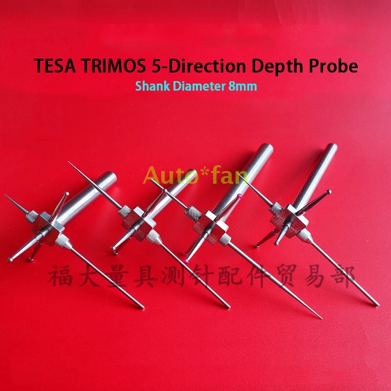 1Set for New TESA TRIMOS Height Indicator Probe 5-Direction 60 80 120mm