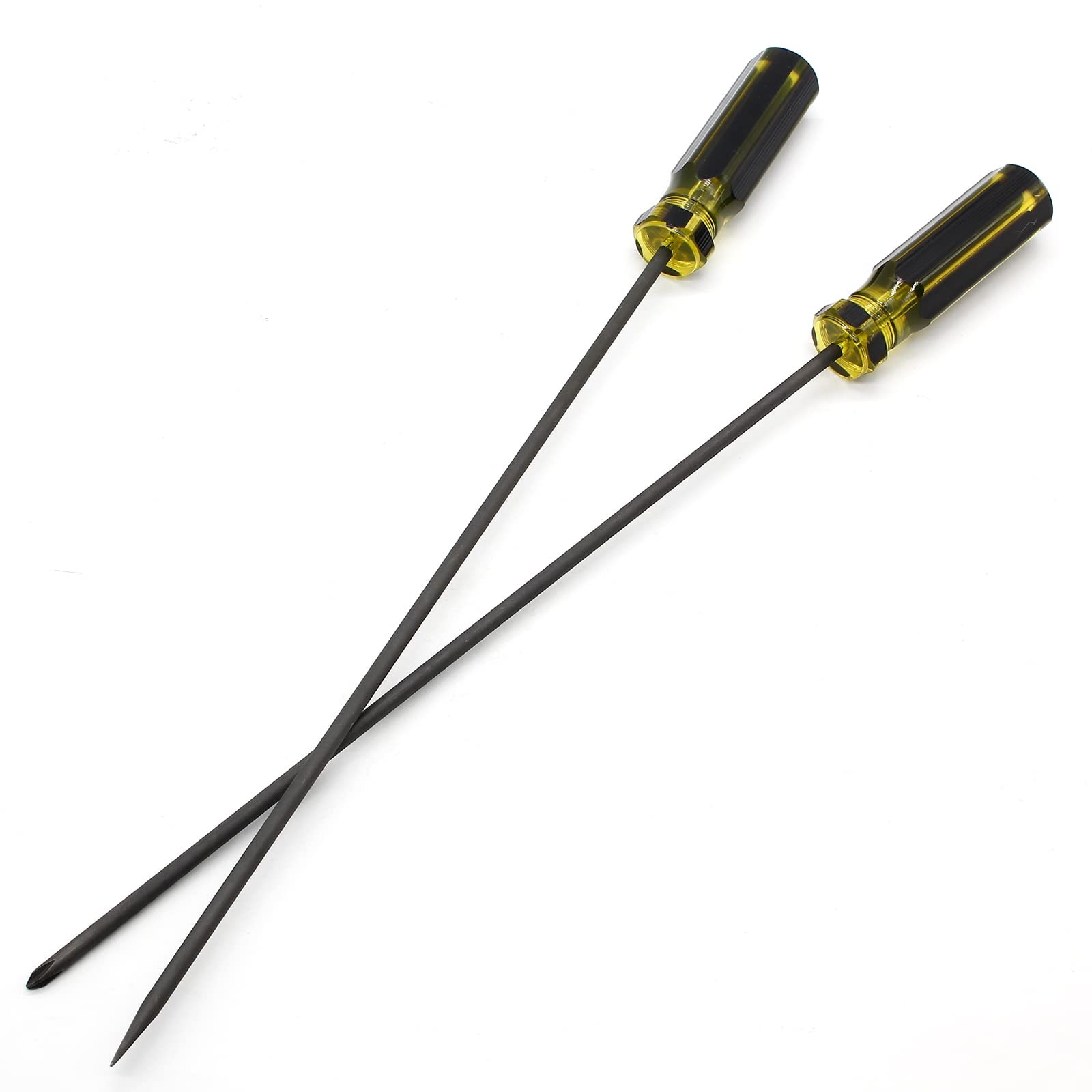 Long Screwdriver Set, 39cm / 15.4 Inches Phillips Screwdriver and Slotted Scr...