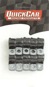 QuickCar Line Clamp - Adel - 1 in ID - Rubber Lining - Aluminum - Set of 10