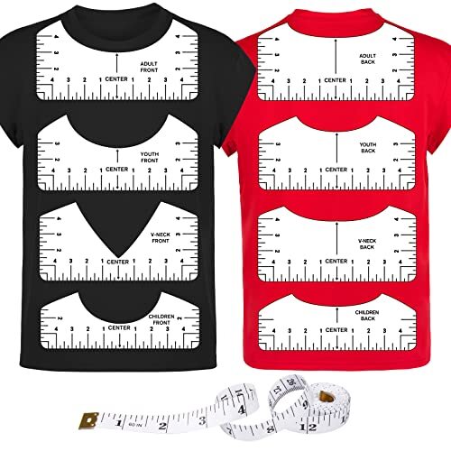 9x T-Shirt Ruler Guide Foldable T-Shirt Alignment Tool Clothing Centering Design