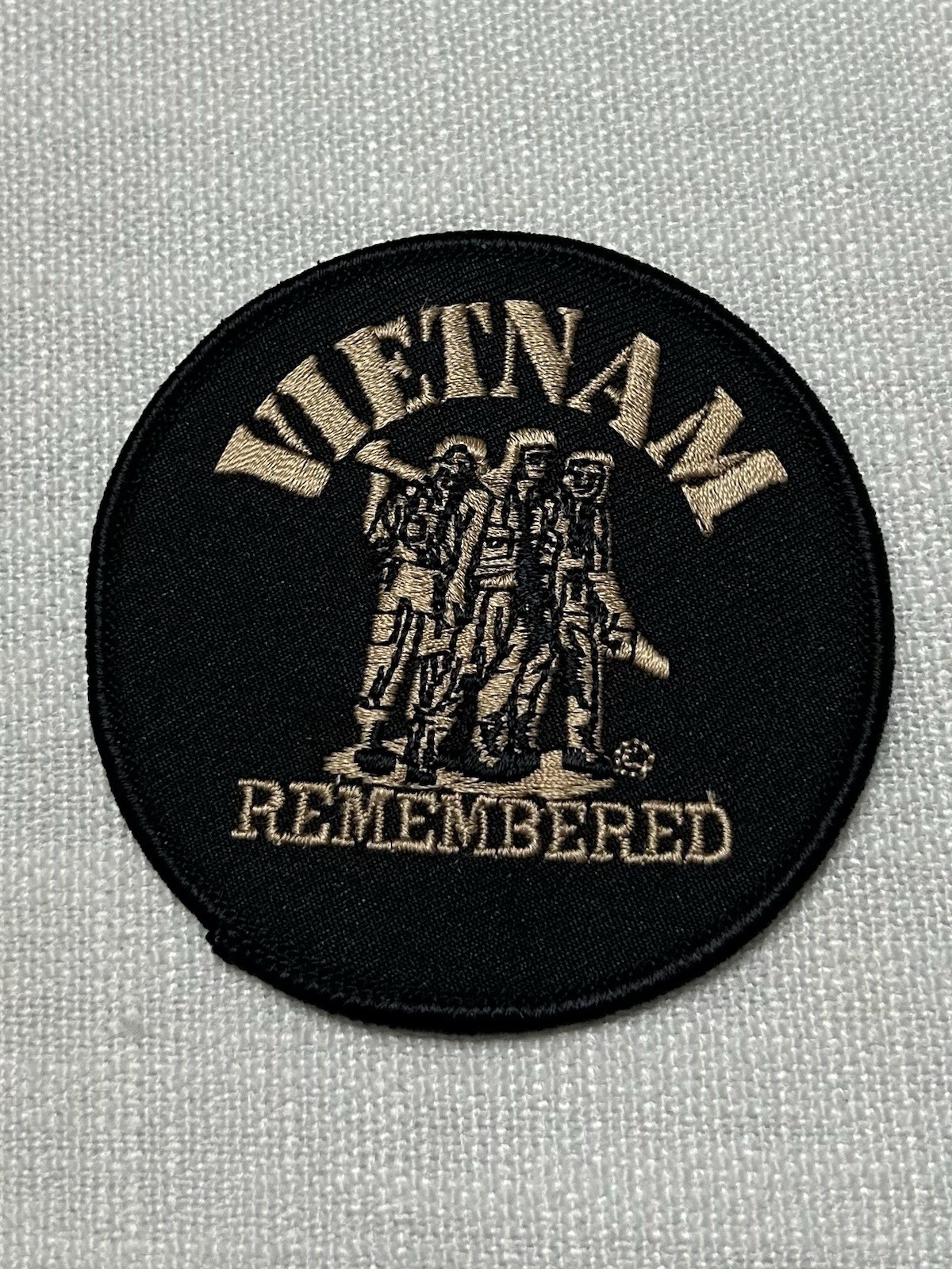 VIETNAM REMEMBERED Patch 3” Wide - Sew Or Iron On