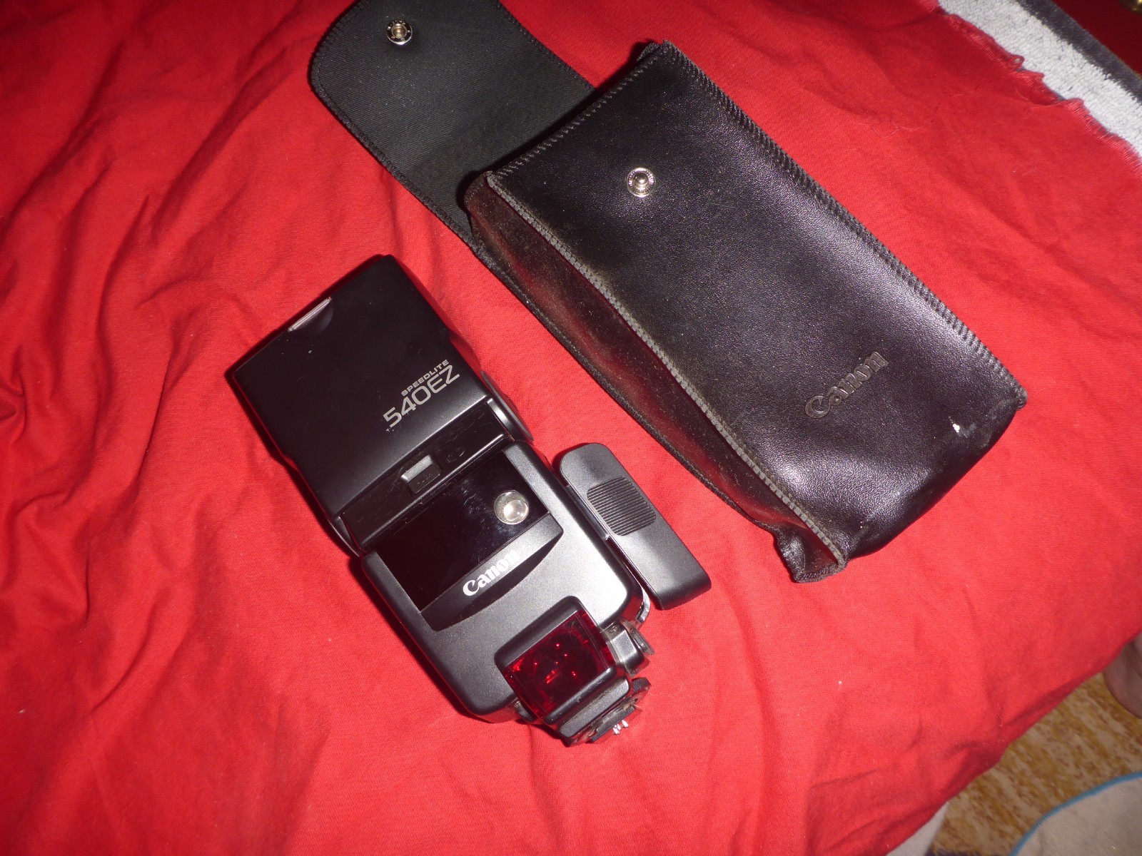 Canon Speedlite 540EZ Shoe Mount Camera Flash from Japan Tested Works w Case