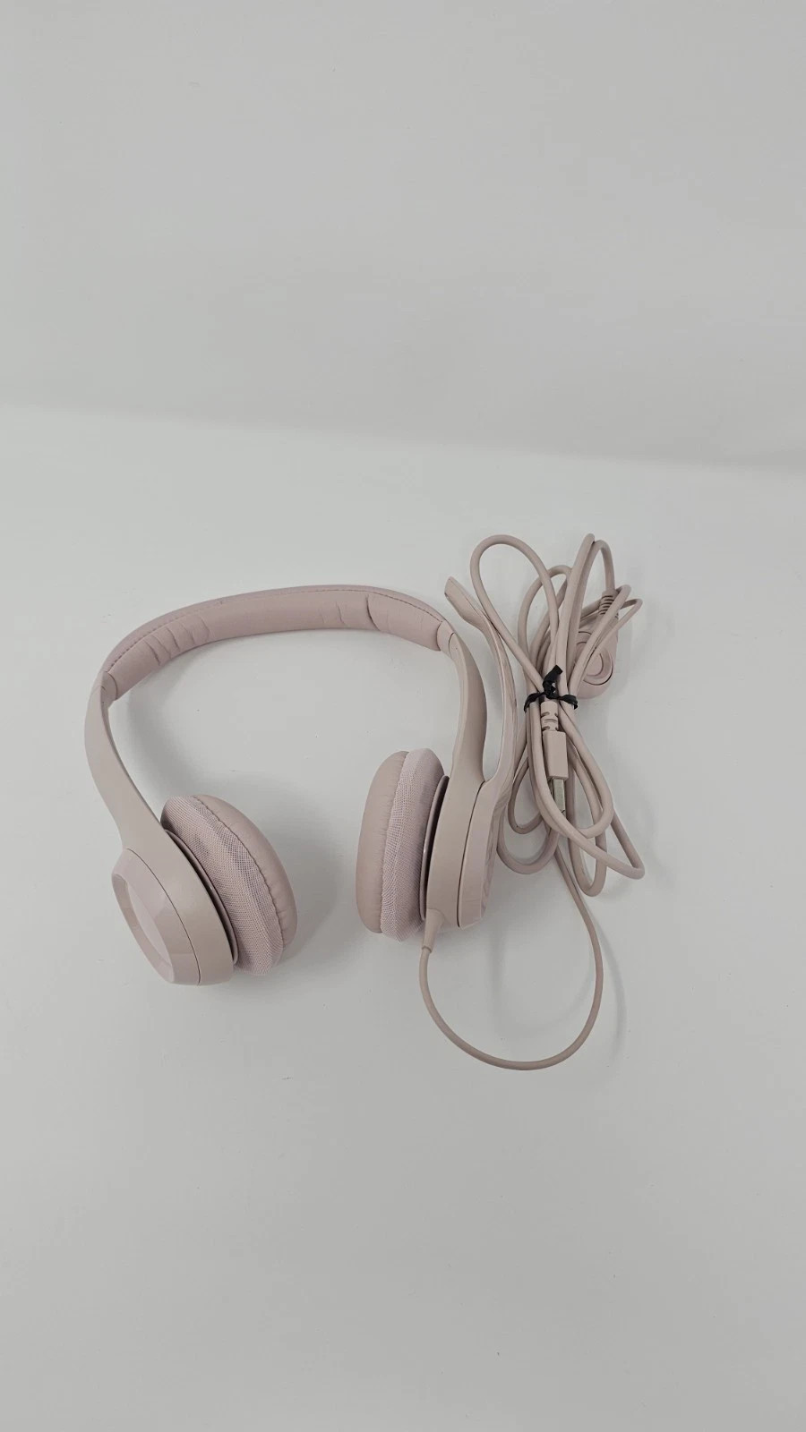 Logitech H390 Wired USB On-Ear Stereo Headphones with Mic Rose Pink PC Laptop