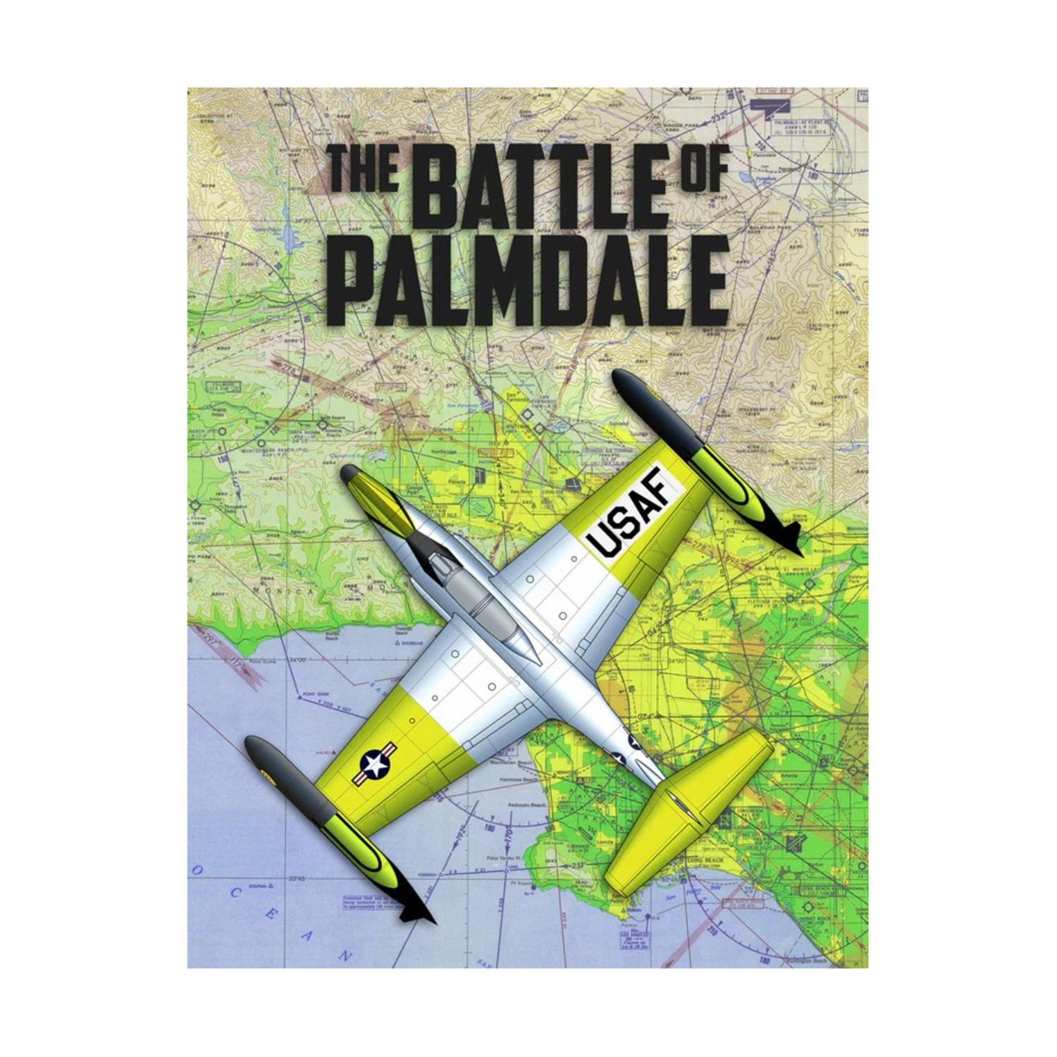 Historic Wings War Games Battle of Palmdale (Paper Map Ed) Box SW (New)