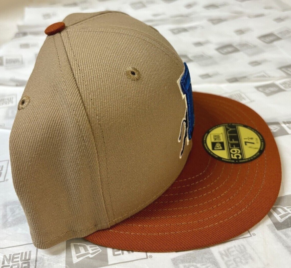Durham Bulls MILB New Era 59Fifty Fitted Hat ~Camel/Rust