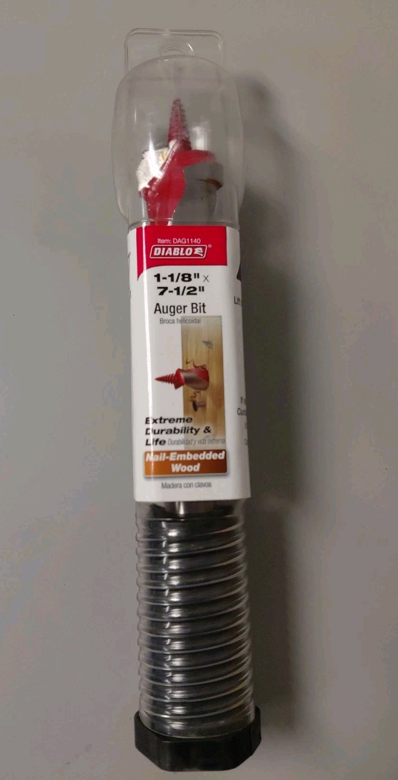 Diablo (DAG1140) 1-1/8" x 7-1/2" Auger Bit