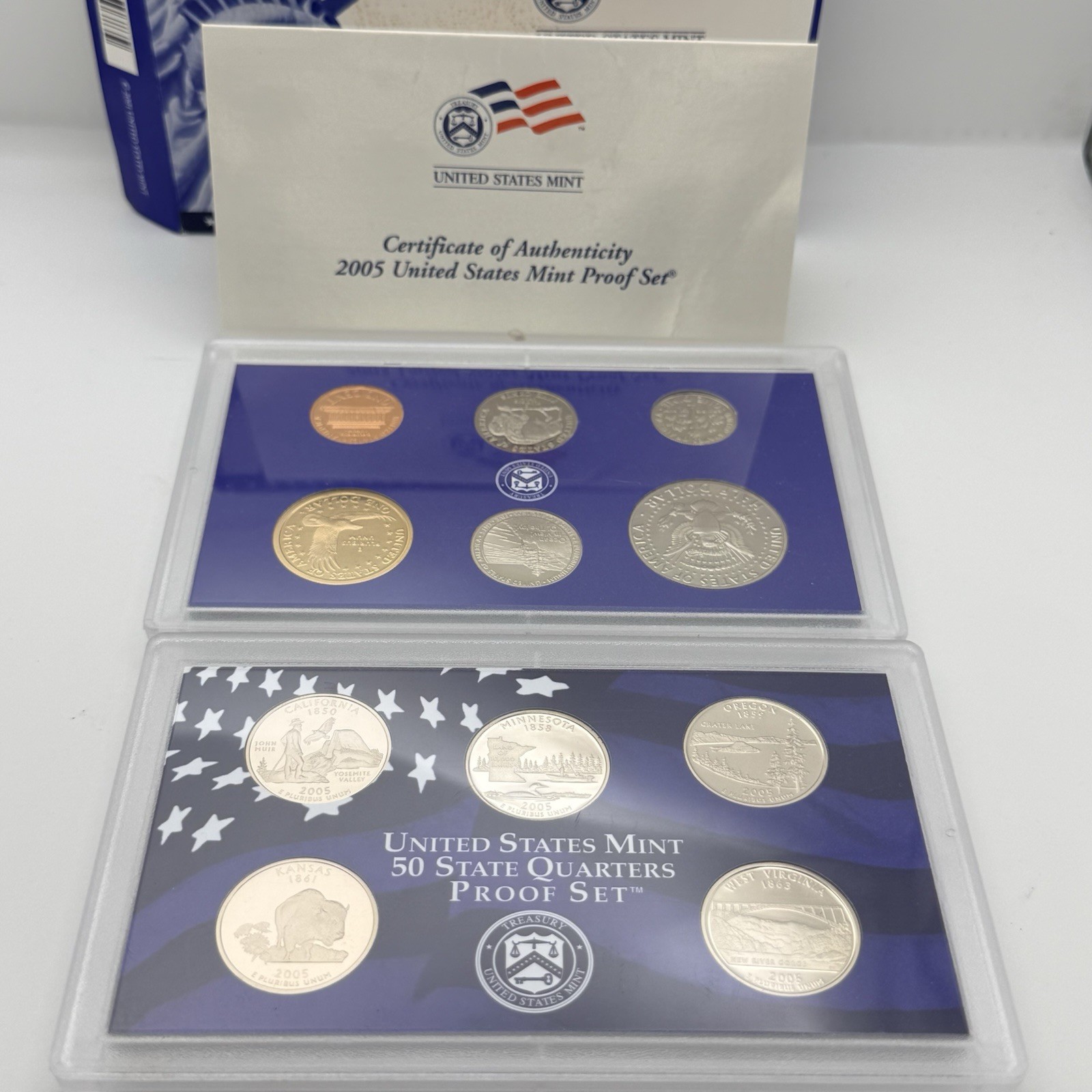 2005 Clad Proof Set U.S. Mint Original Government Packaging OGP COA