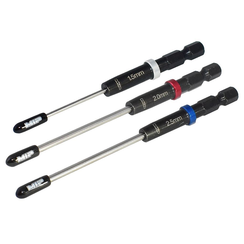MIP - Speed Tip Hex Driver Wrench Set, Gen 2, Metric (3), 1.5mm, 2.0mm, 2.5mm