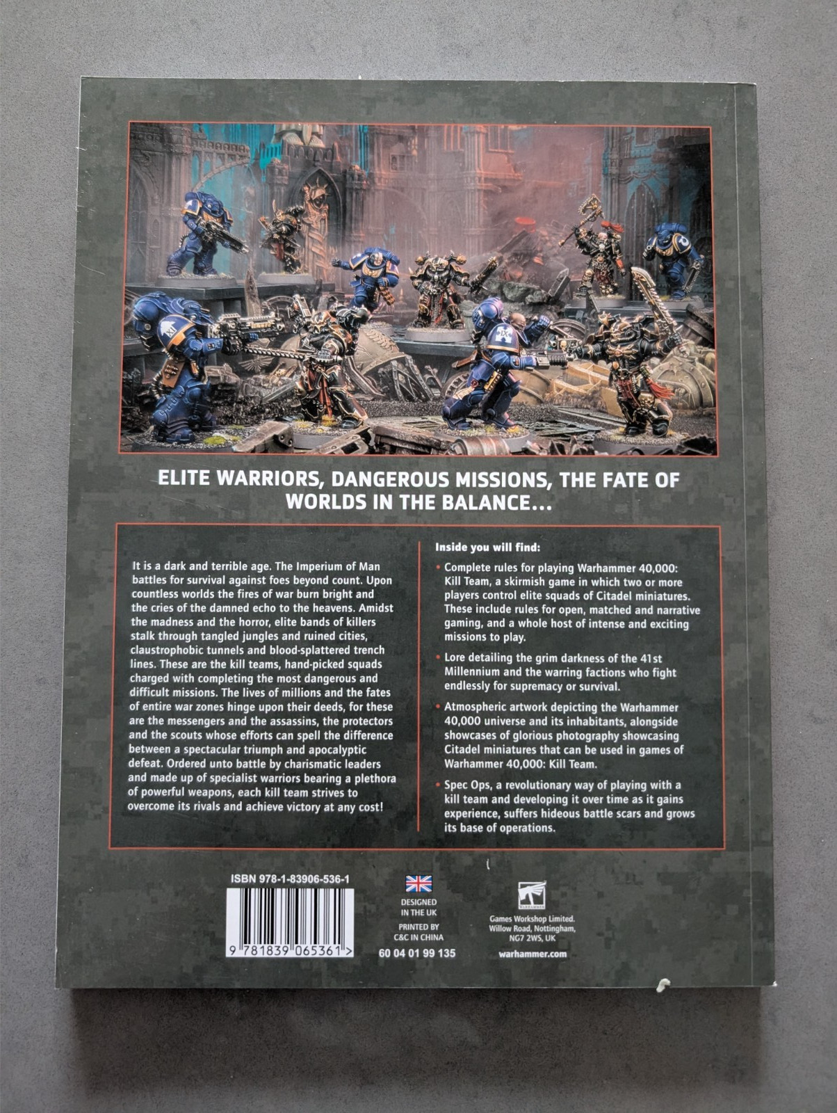 Games Workshop Warhammer 40000 40K Kill Team Core Book