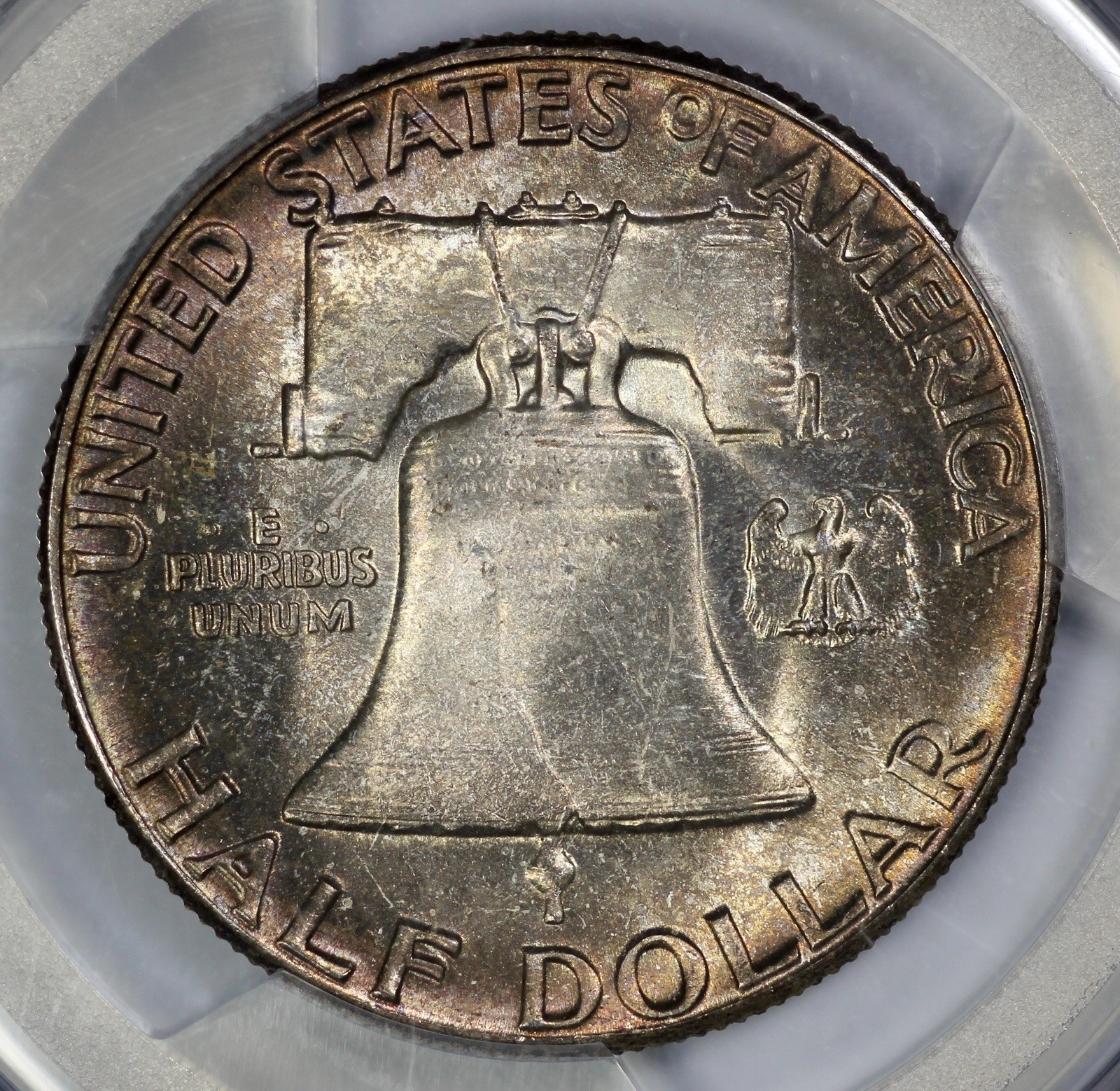 1958 Franklin 50c Silver Half Dollar PCGS MS 66 Toned