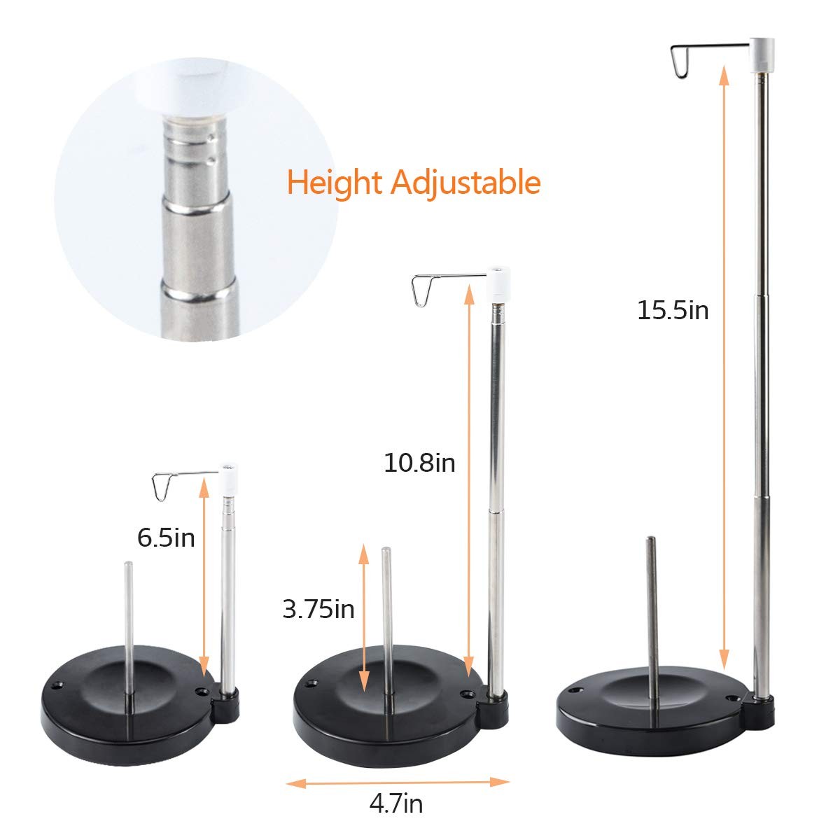 Adjustable Cone Thread Stand Spool Holder for Sewing Machine Embroidery Quilt...