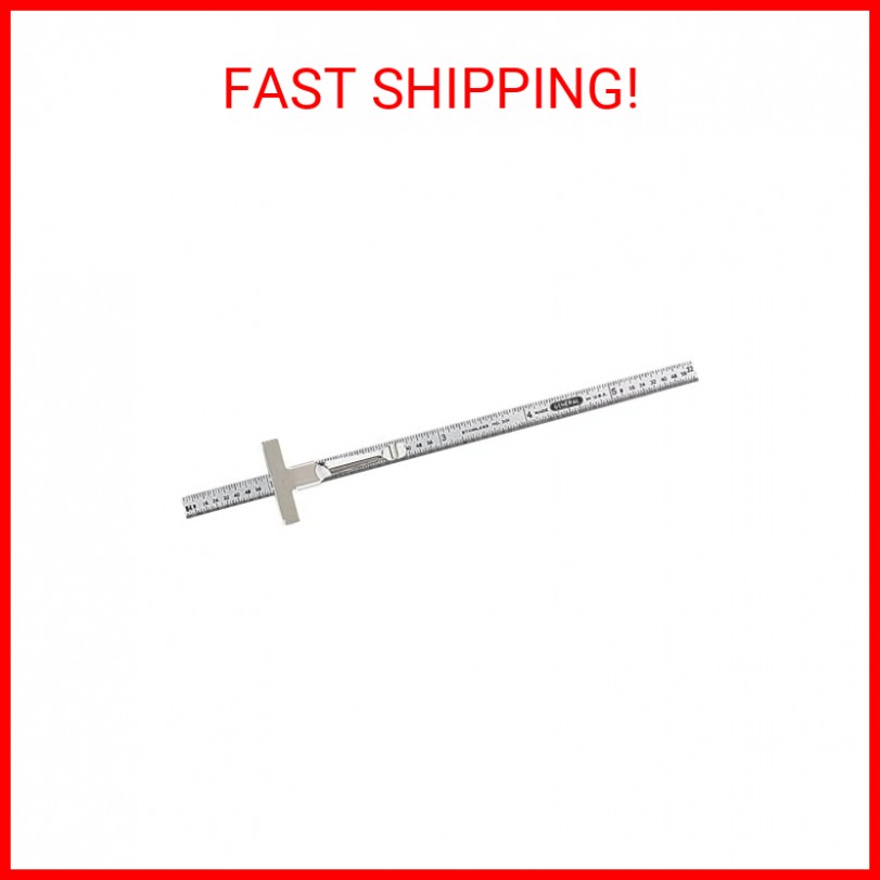 General Tools 3001 Precision Stainless Steel Ruler, Standard/Metric, 6 in