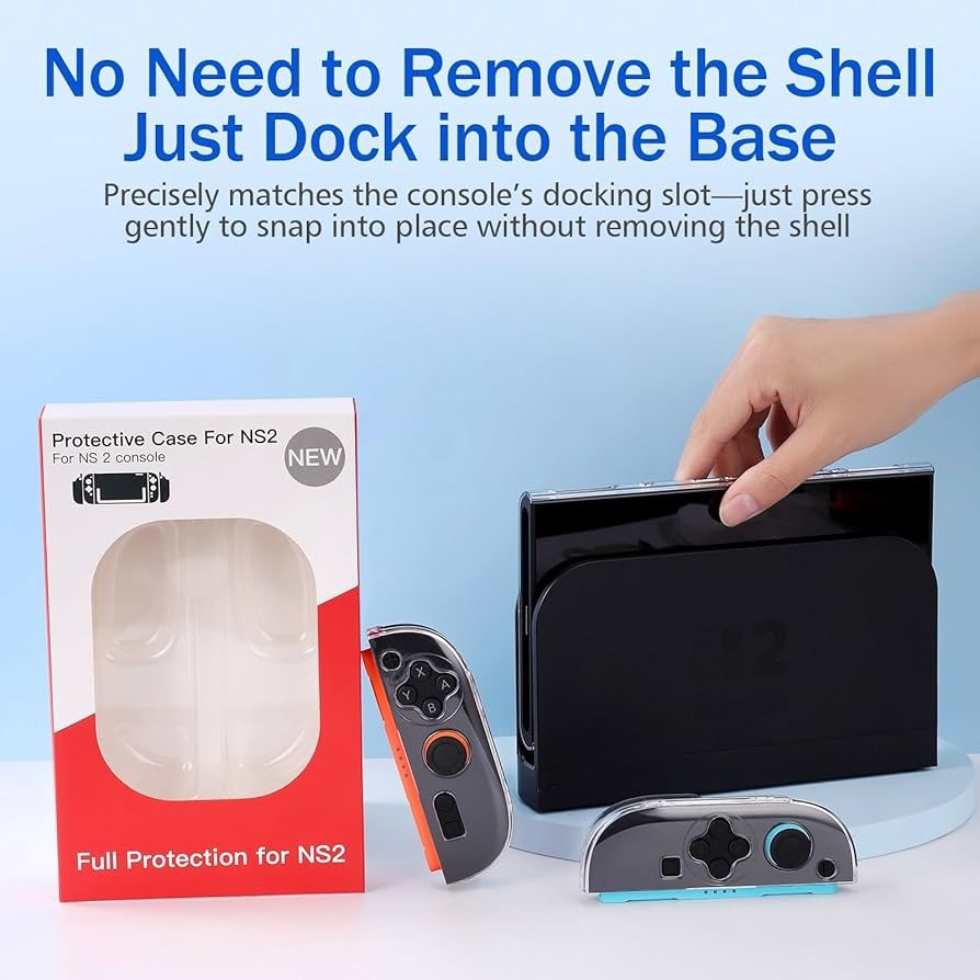Protective Case For Nintendo Switch 2 | Clear | BRAND NEW OPEN BOX