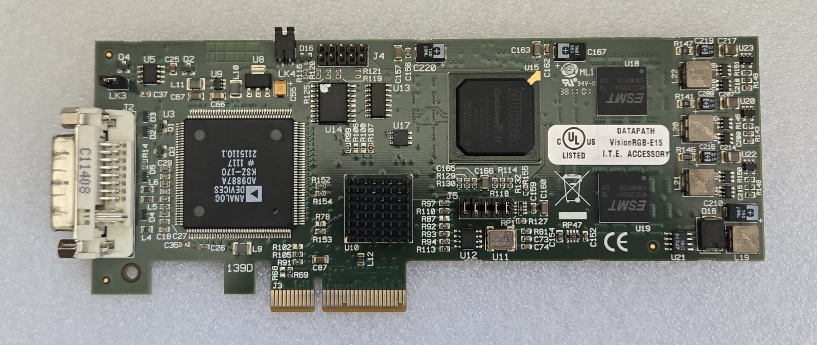 Datapath Vision RGB-E1S Video Capture Card, PCI-E x4, Low Profile