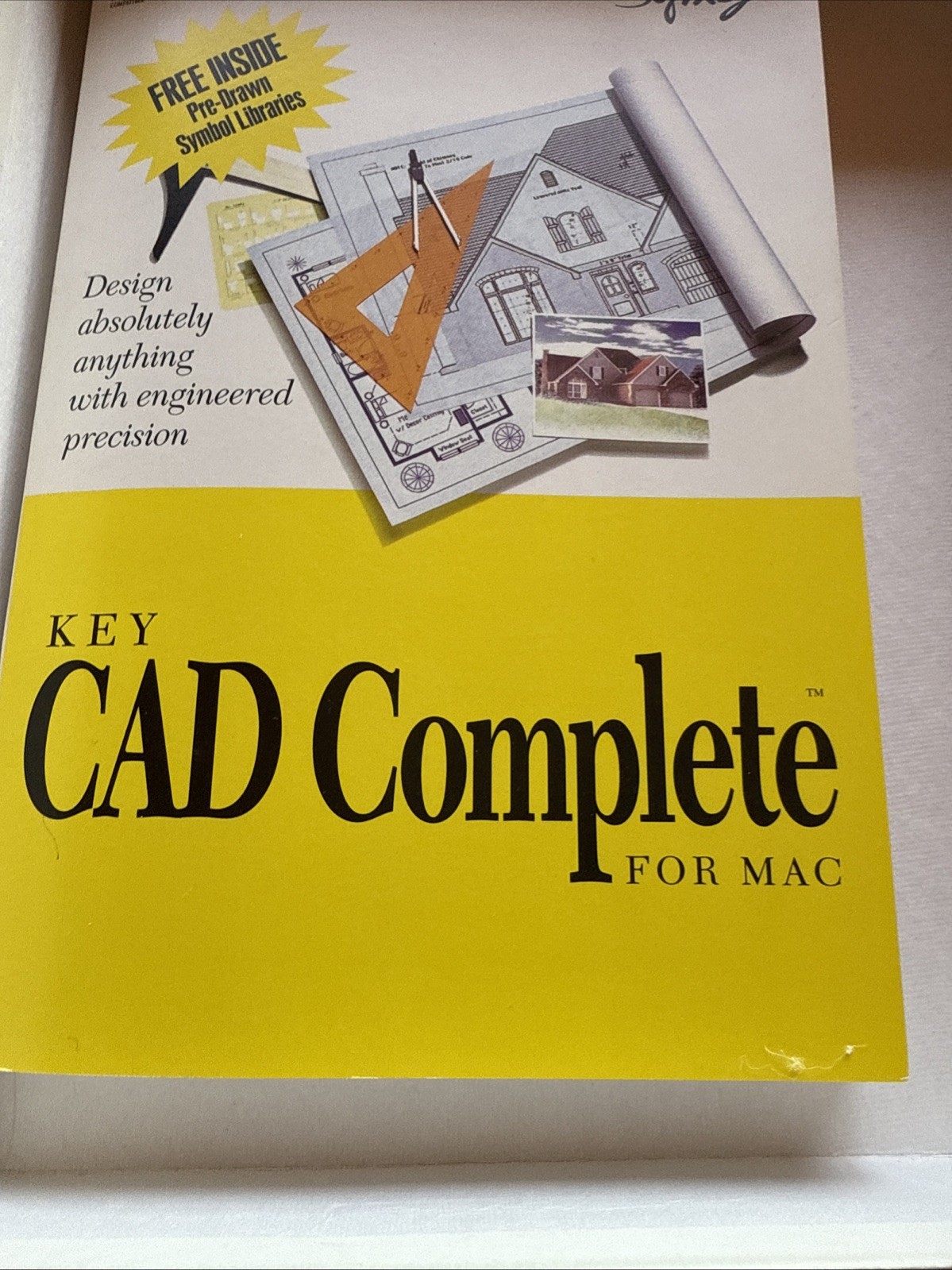 Key CAD Complete CD-Rom Software by SoftKey for Windows 95/3.1 & MAC 1994 Sealed