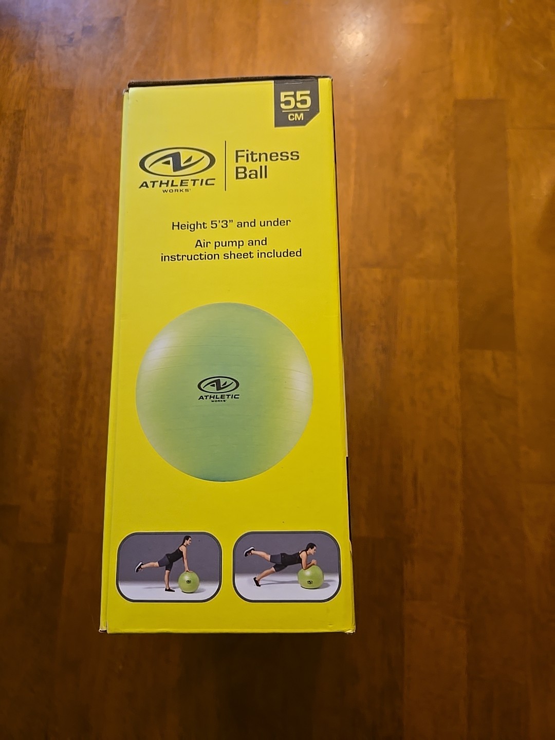 Athletic Works Fitness Ball 55cm. Box Was Opened But Never Used.